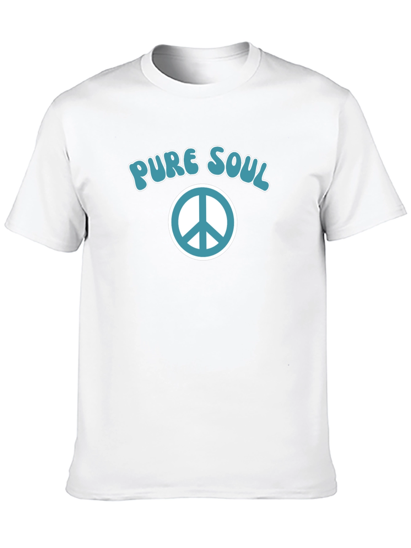 Pure Soul Peace Sign Graphic T-Shirt