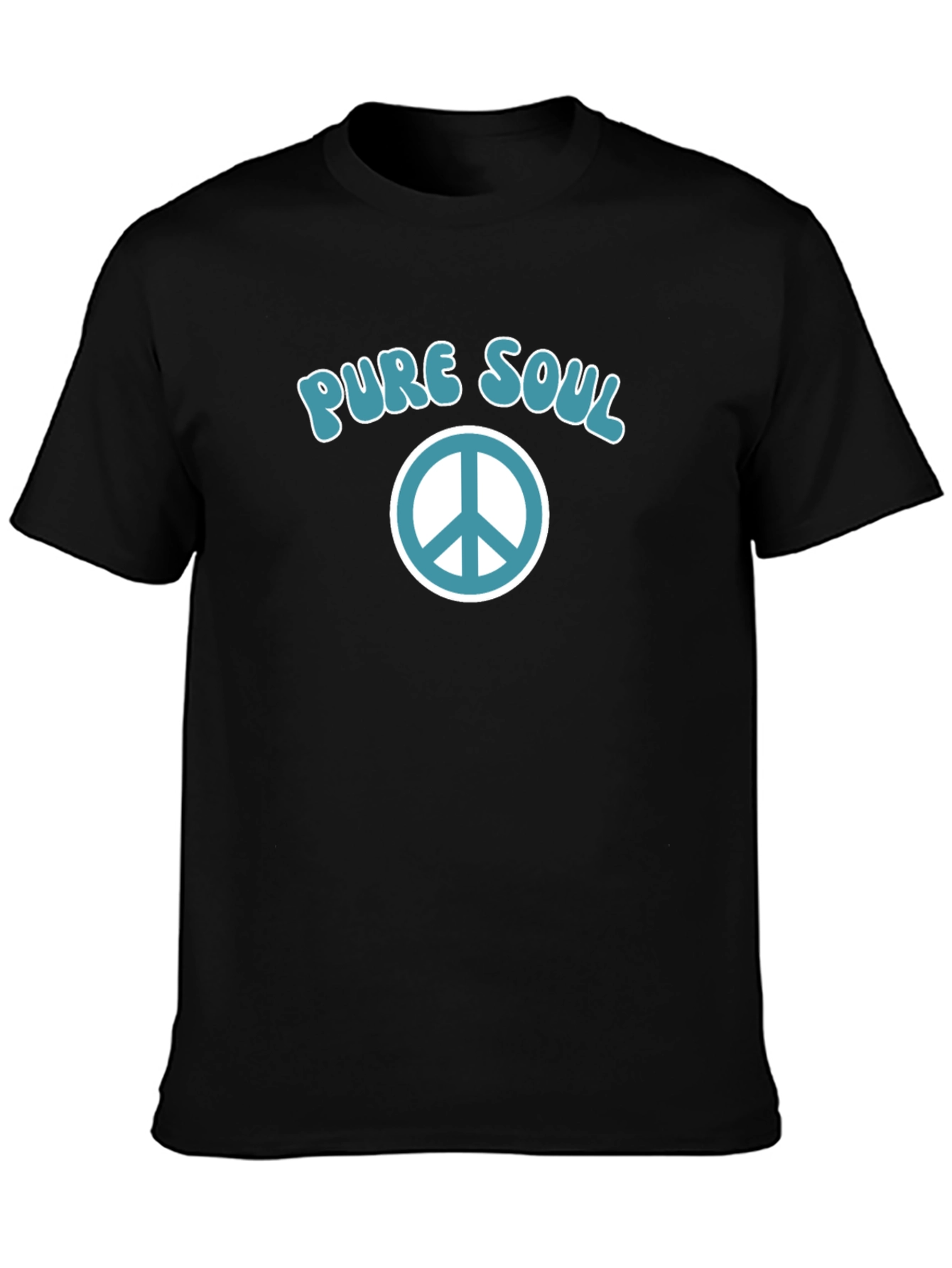 Pure Soul Peace Sign Graphic T-Shirt