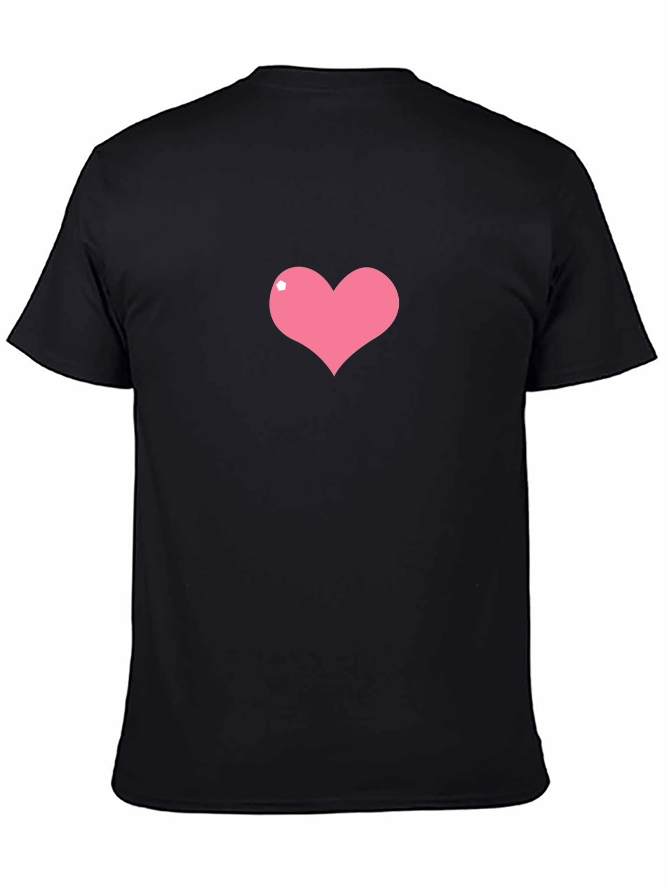 Heart Graphic Black Tee - Stylish Casual Wear