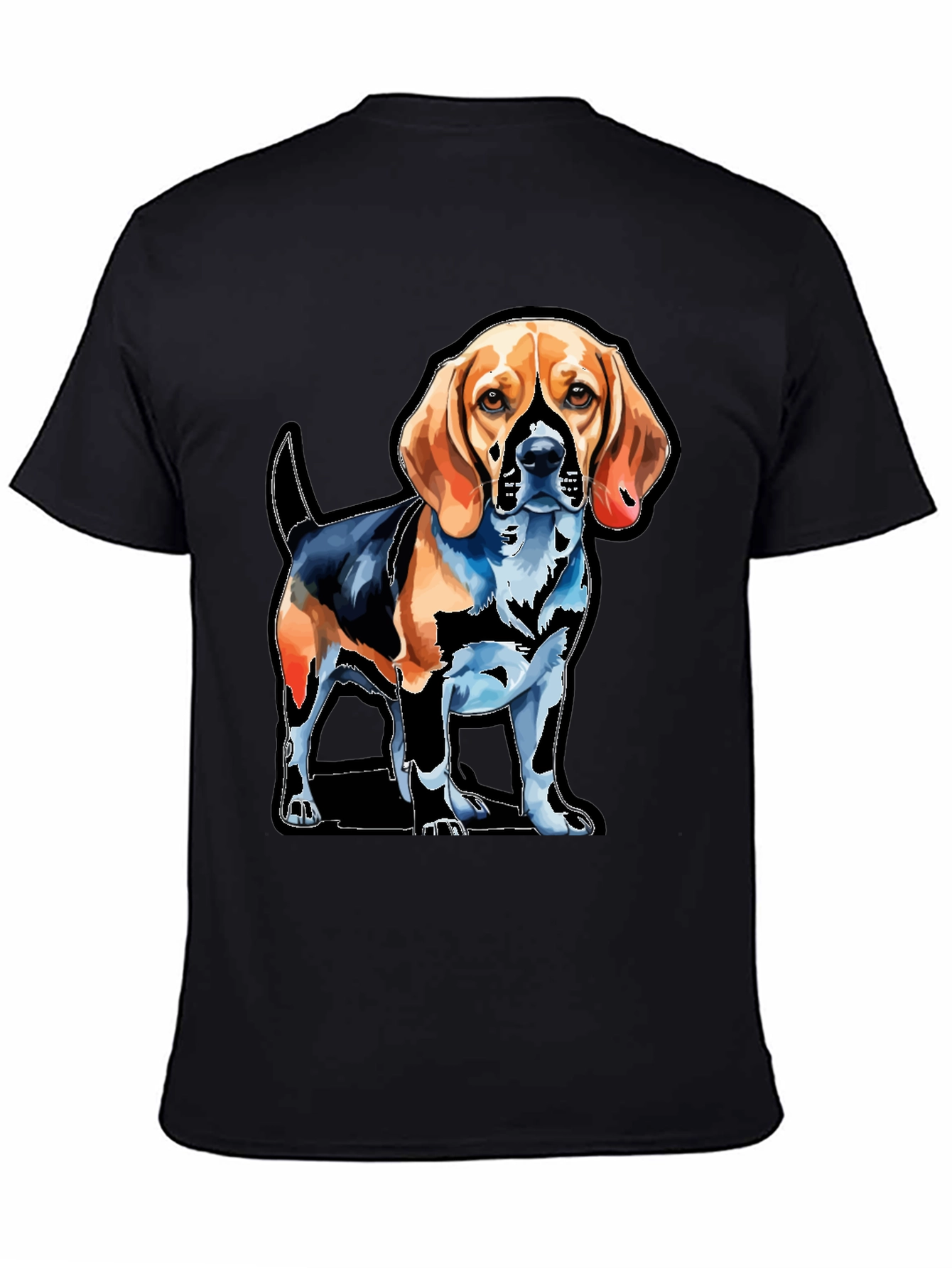 Dog Graphic Tee - Beagle Art T-Shirt
