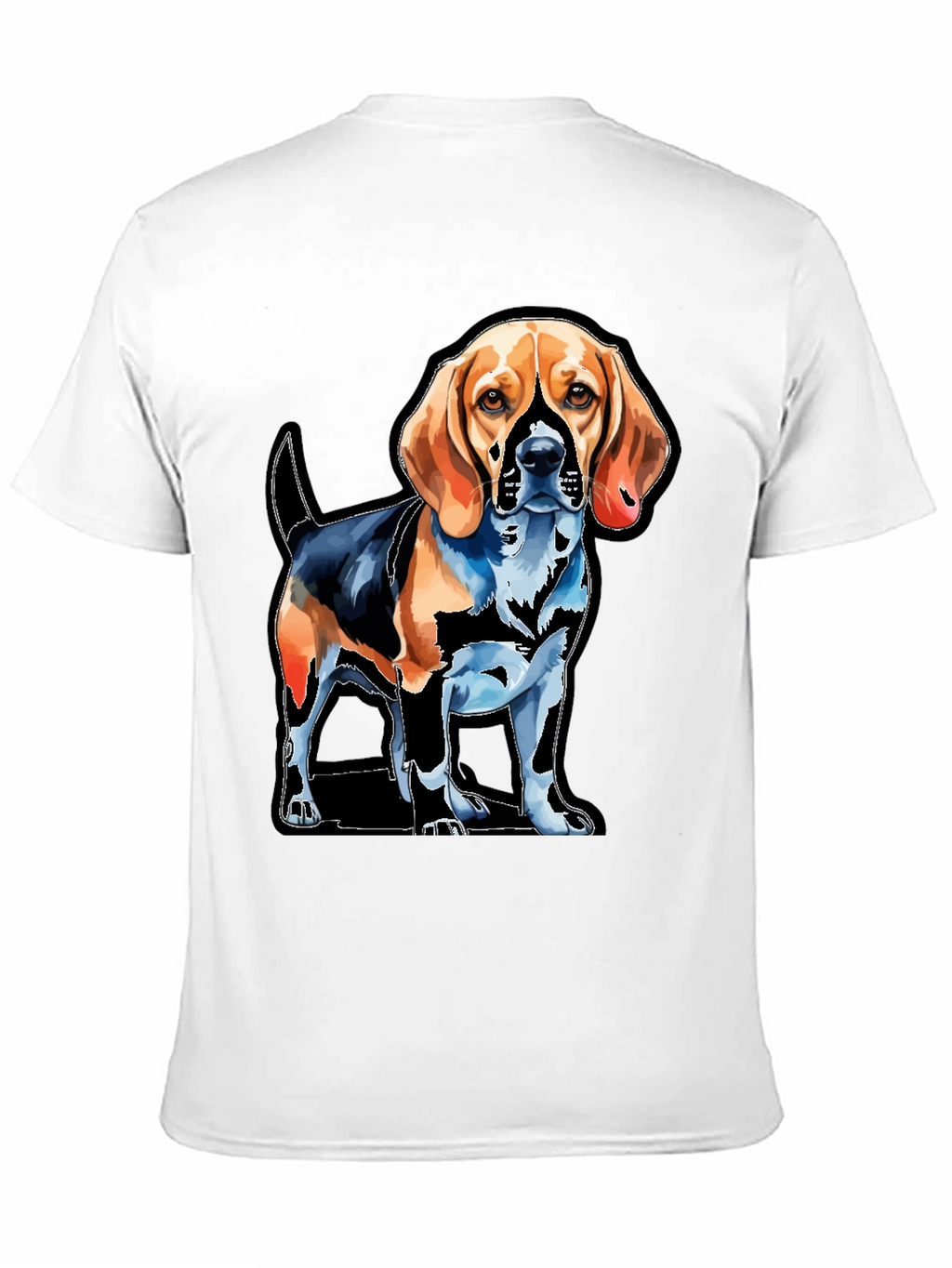 Dog Graphic Tee - Beagle Art T-Shirt