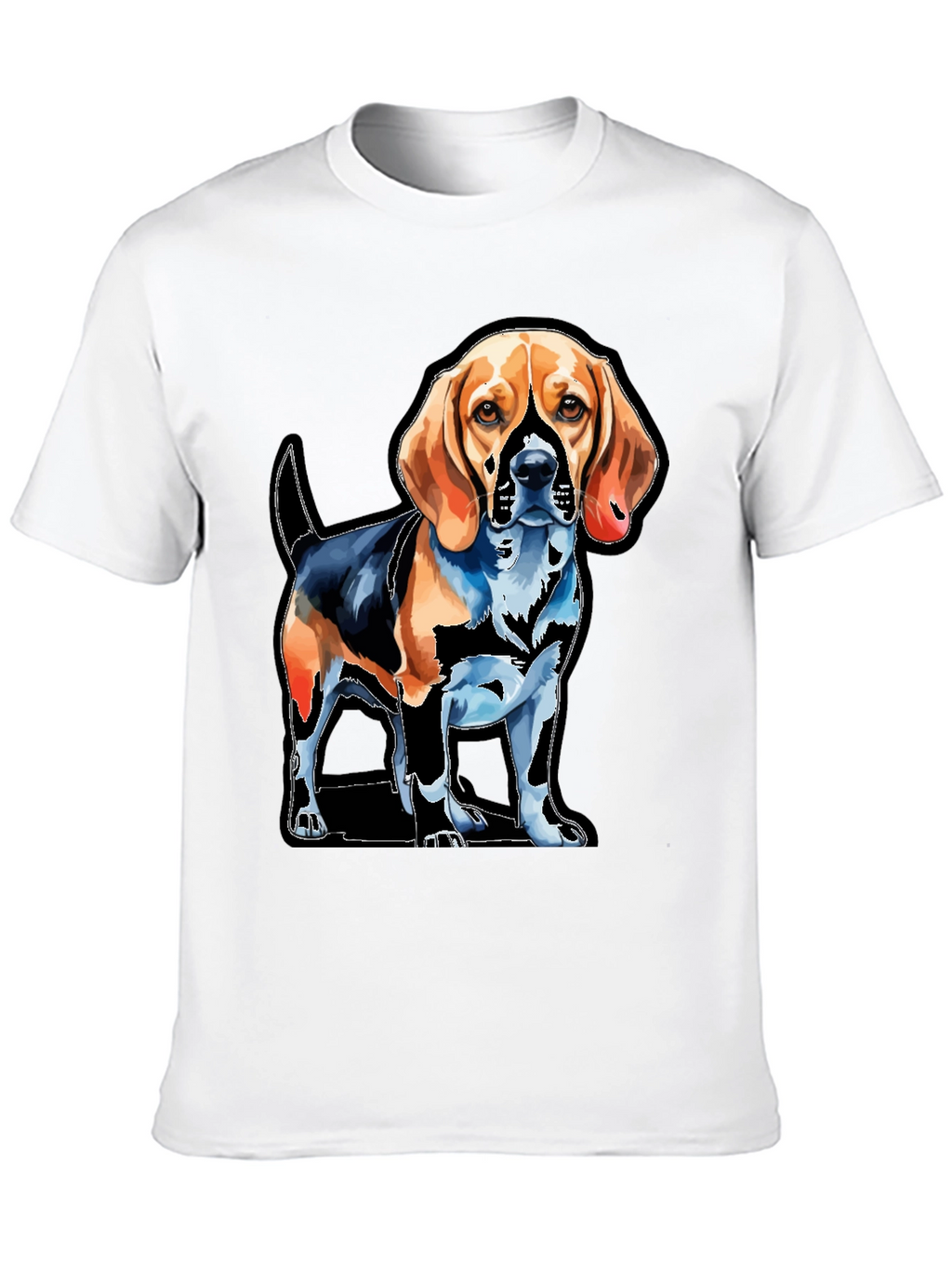 Dog Graphic Tee - Beagle Art T-Shirt