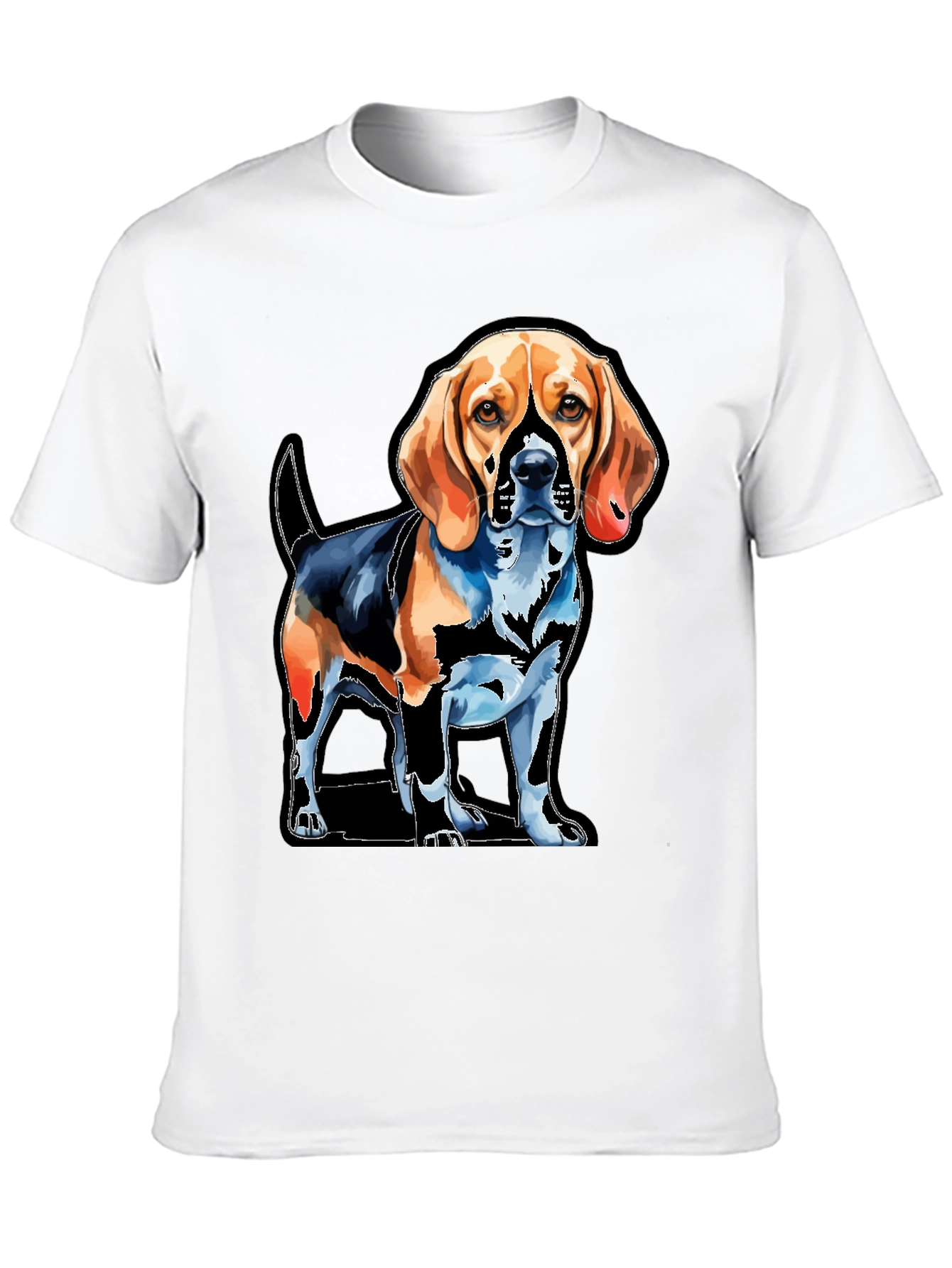 Dog Graphic Tee - Beagle Art T-Shirt