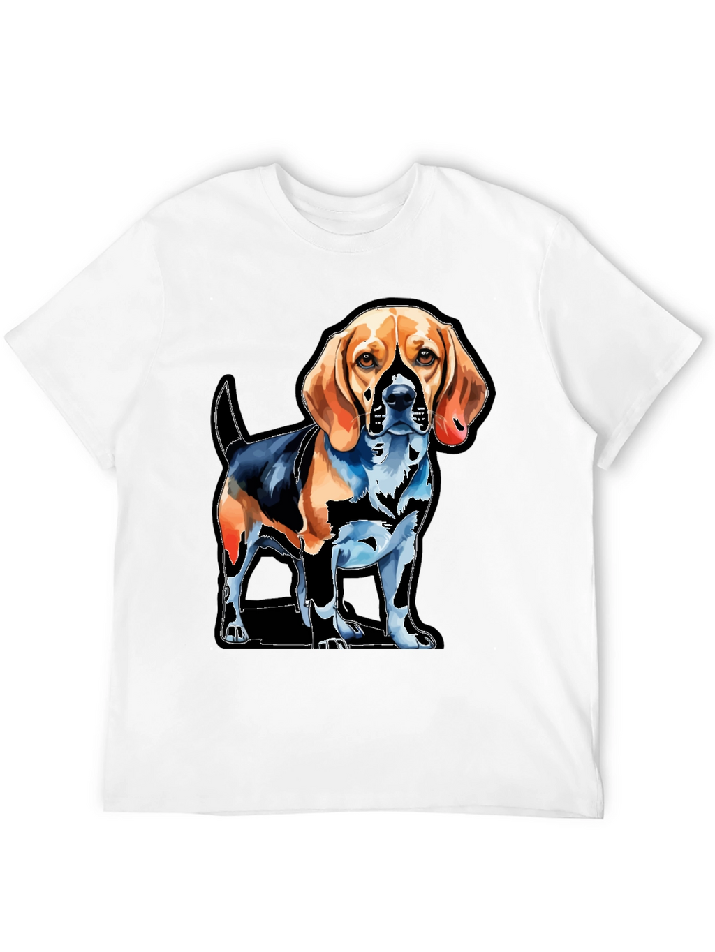 Dog Graphic Tee - Beagle Art T-Shirt