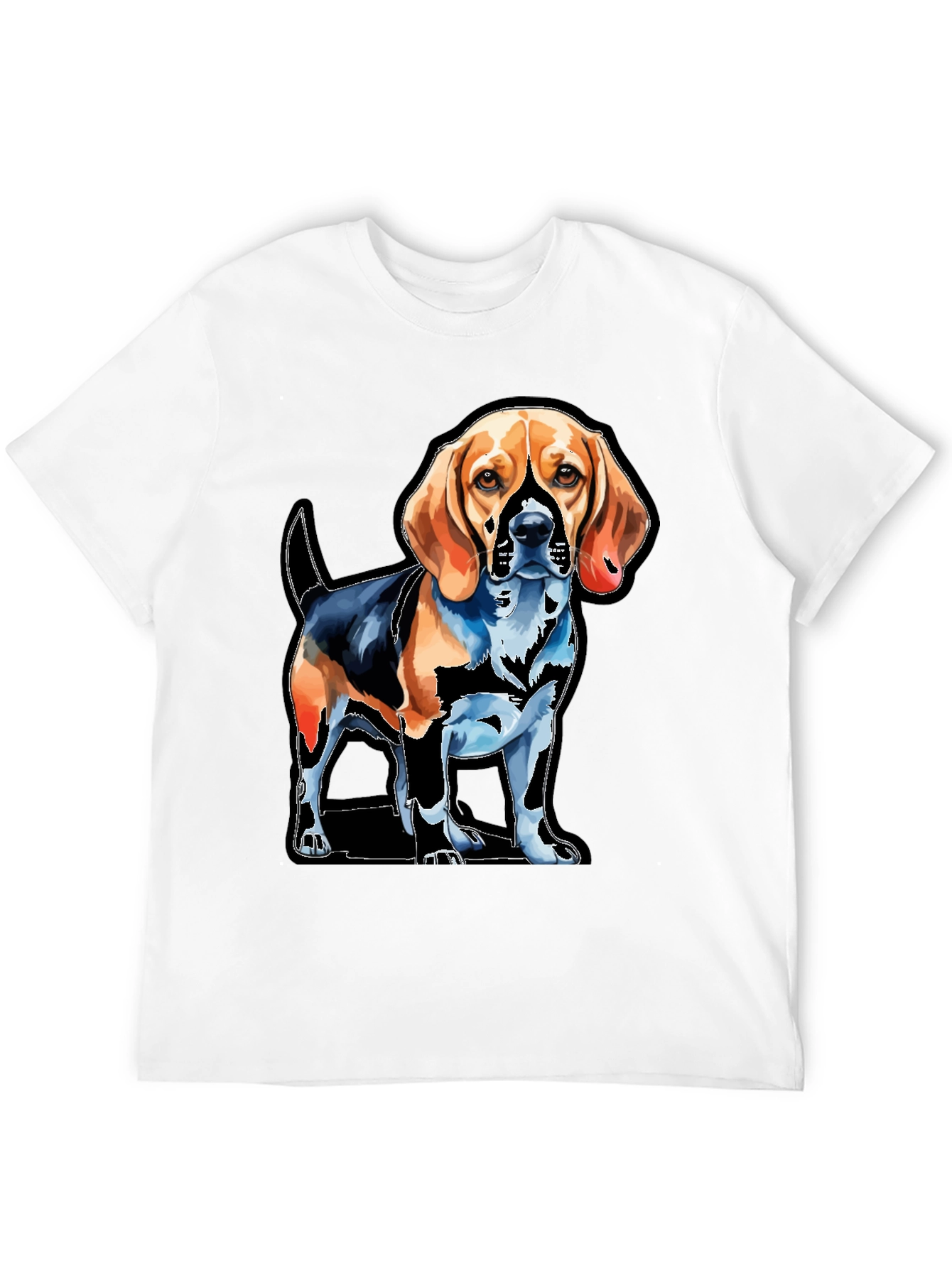 Dog Graphic Tee - Beagle Art T-Shirt