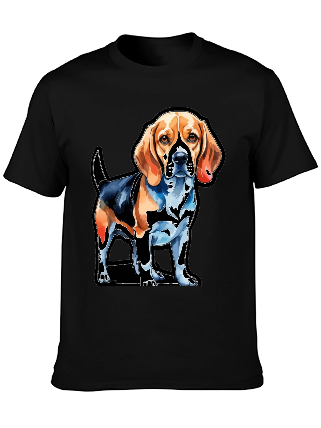 Dog Graphic Tee - Beagle Art T-Shirt
