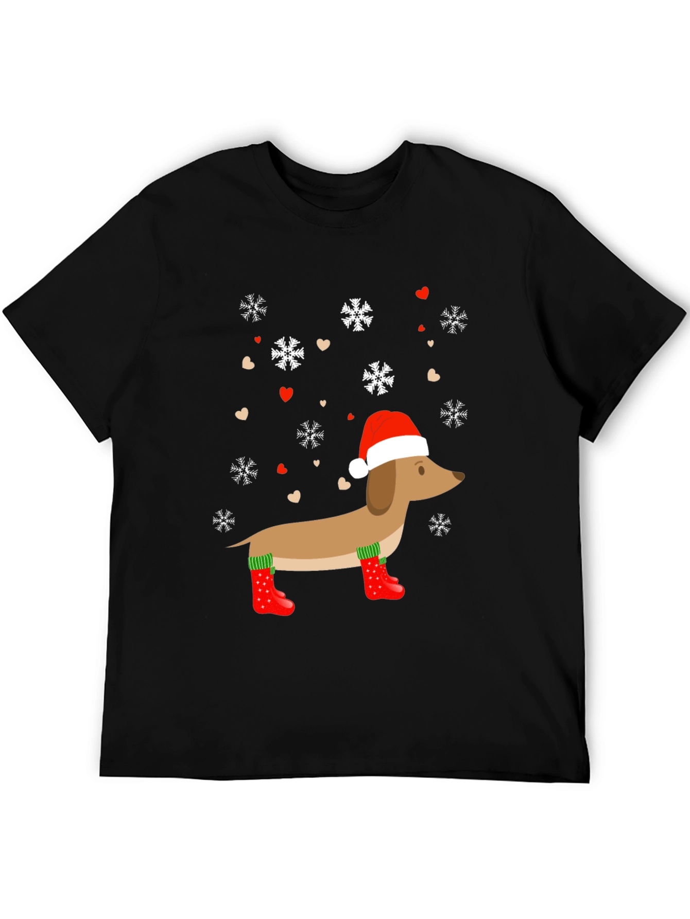 Festive Dachshund Christmas T-Shirt