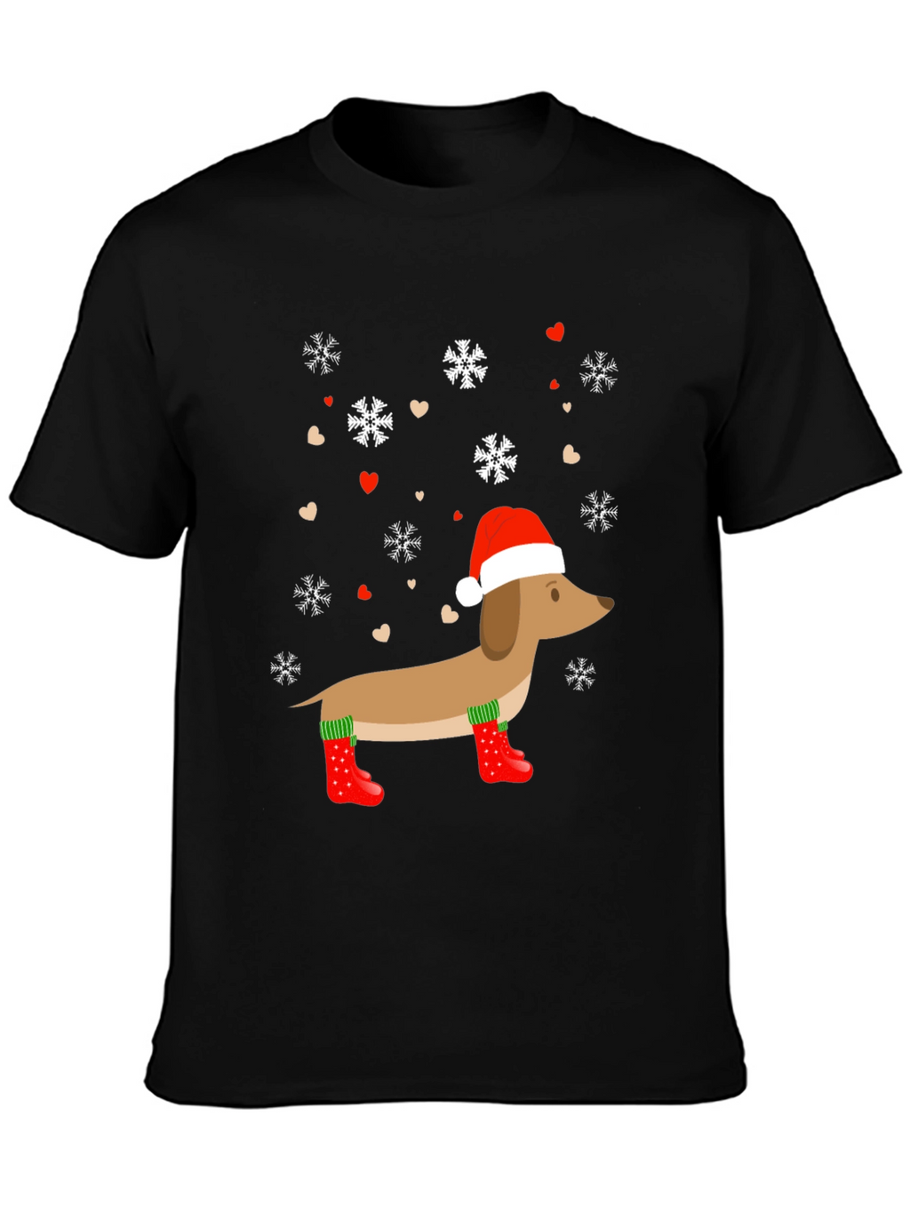 Festive Dachshund Christmas T-Shirt