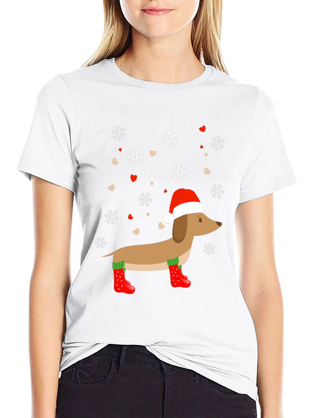 Festive Dachshund Christmas T-Shirt
