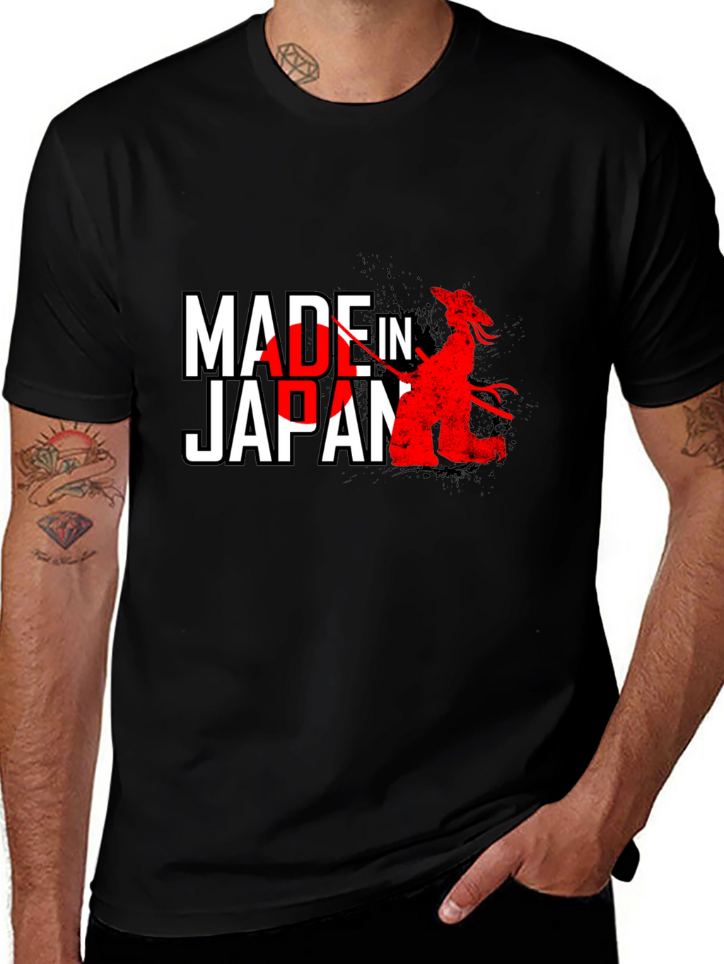 Made in Japan T-Shirt Samurai Graphic Tee