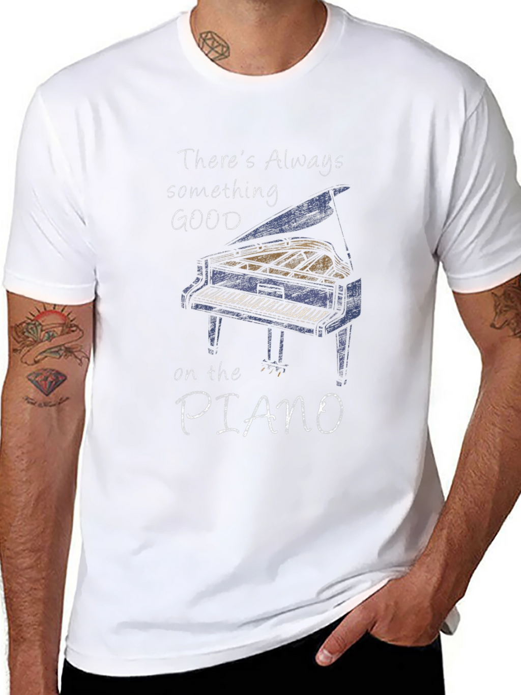 Piano Graphic T-Shirt