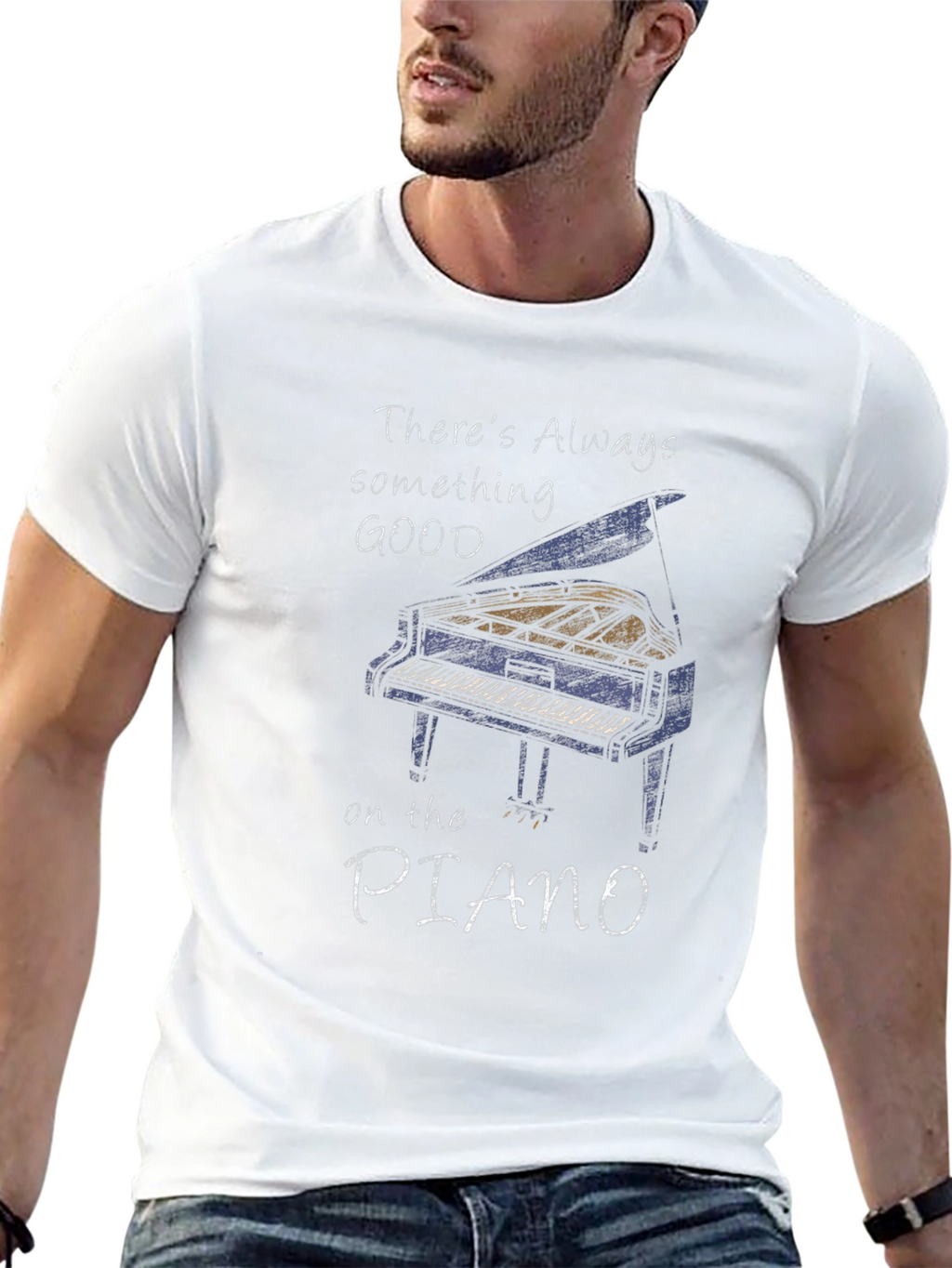 Piano Graphic T-Shirt