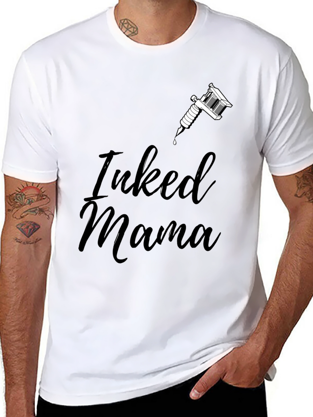 Inked Mama Graphic Tee - Tattoo Lover Shirt