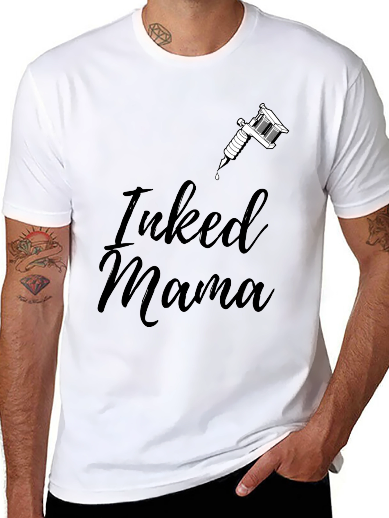 Inked Mama Graphic Tee - Tattoo Lover Shirt