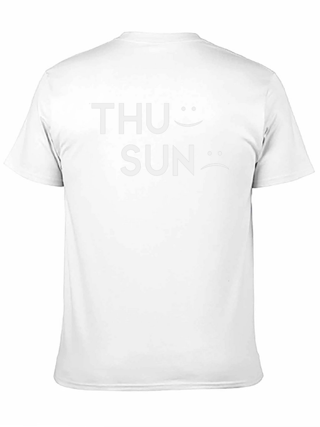 Funny THU Smiley SUN Sad Face T-Shirt