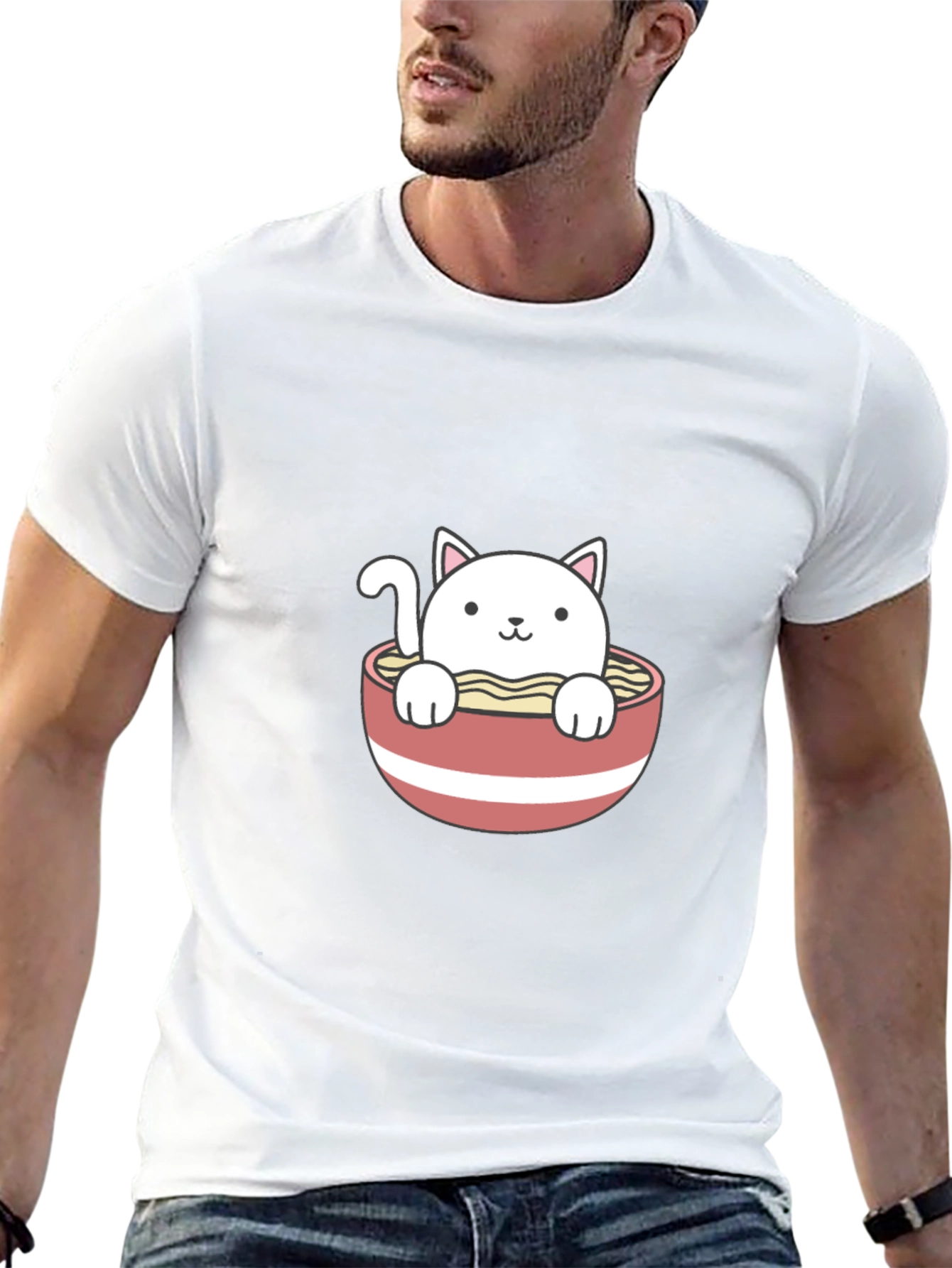 Ramen Cat T-Shirt - Cute & Comfy