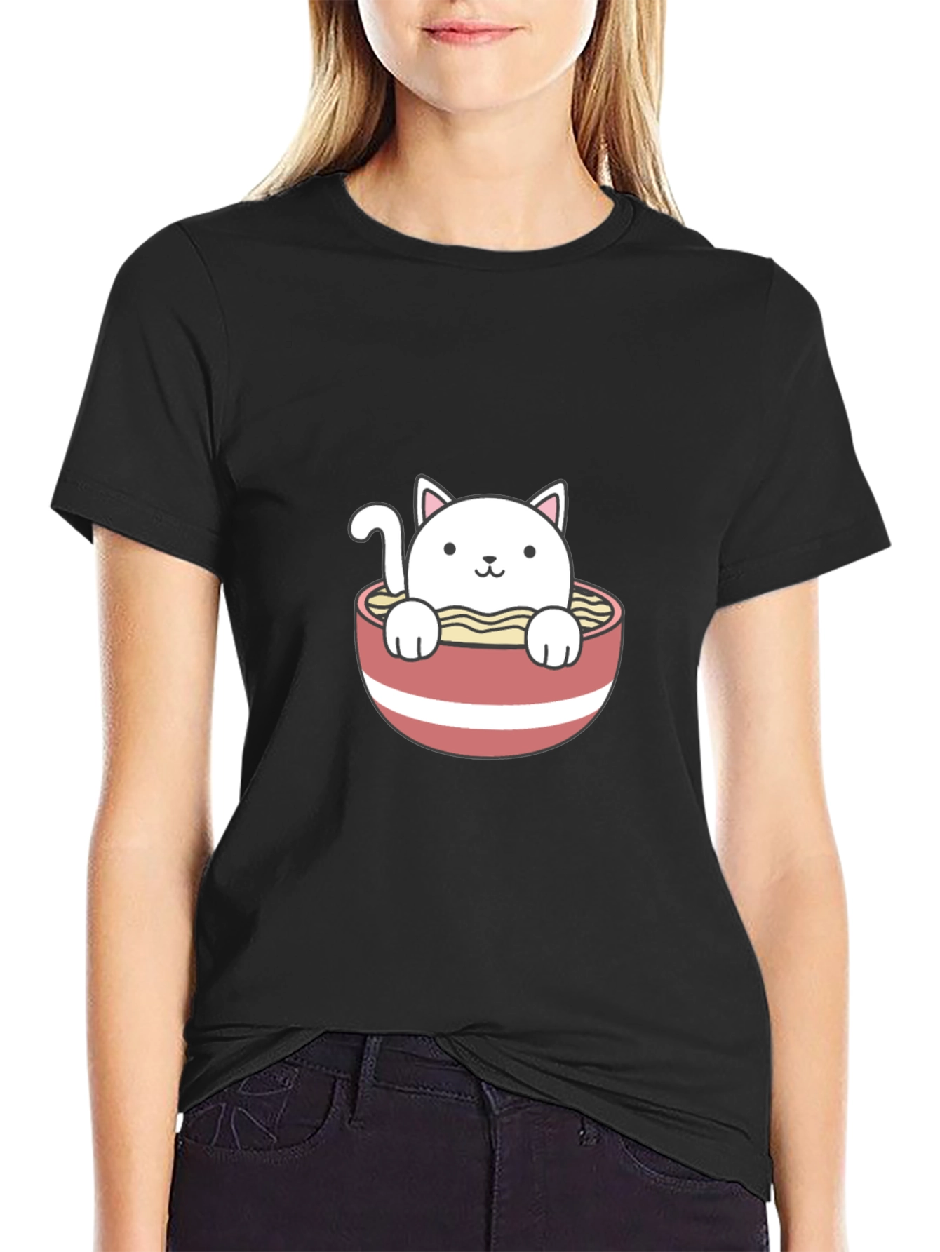 Ramen Cat T-Shirt - Cute & Comfy