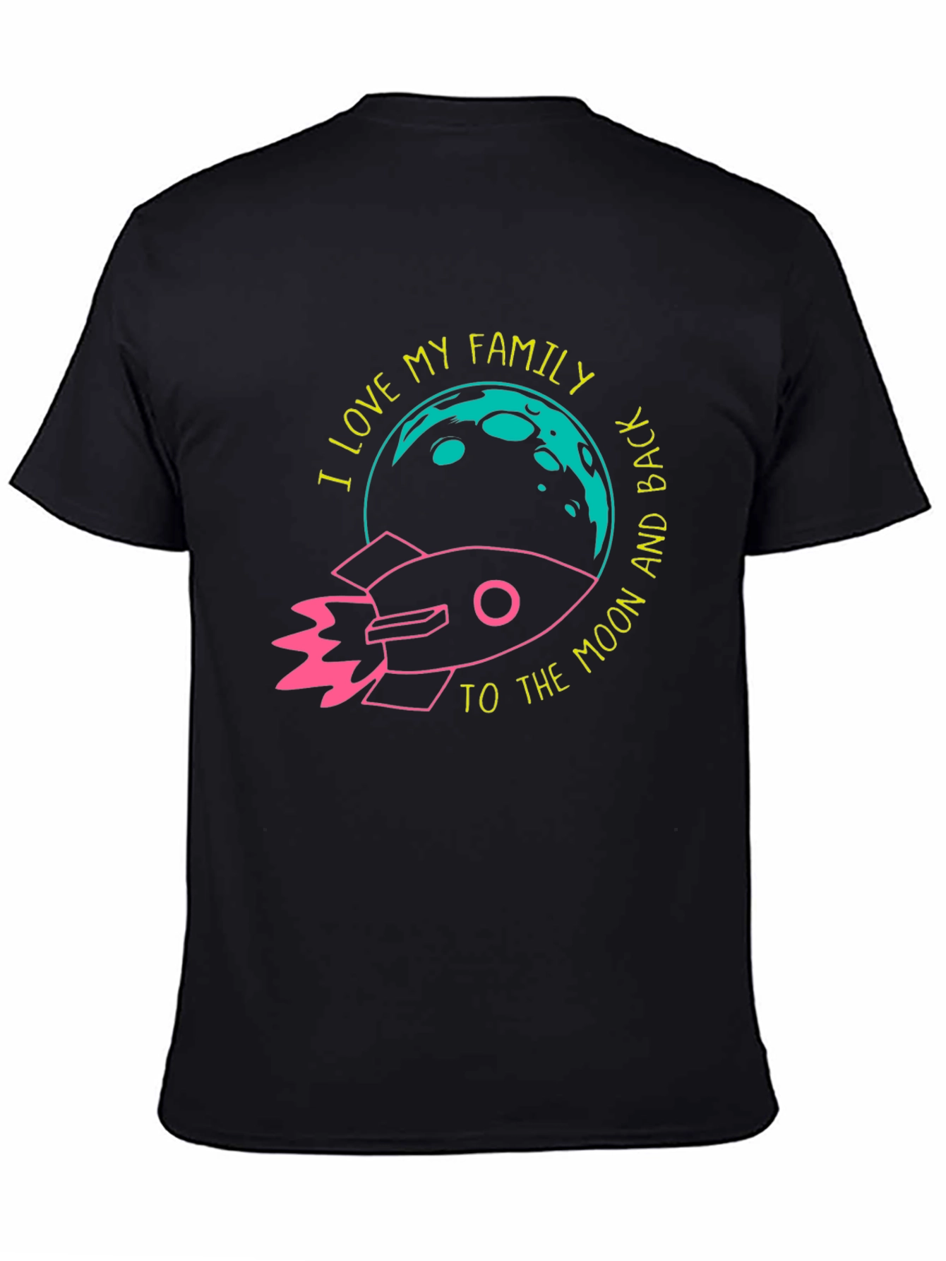 I Love My Family Rocket Graphic Tee