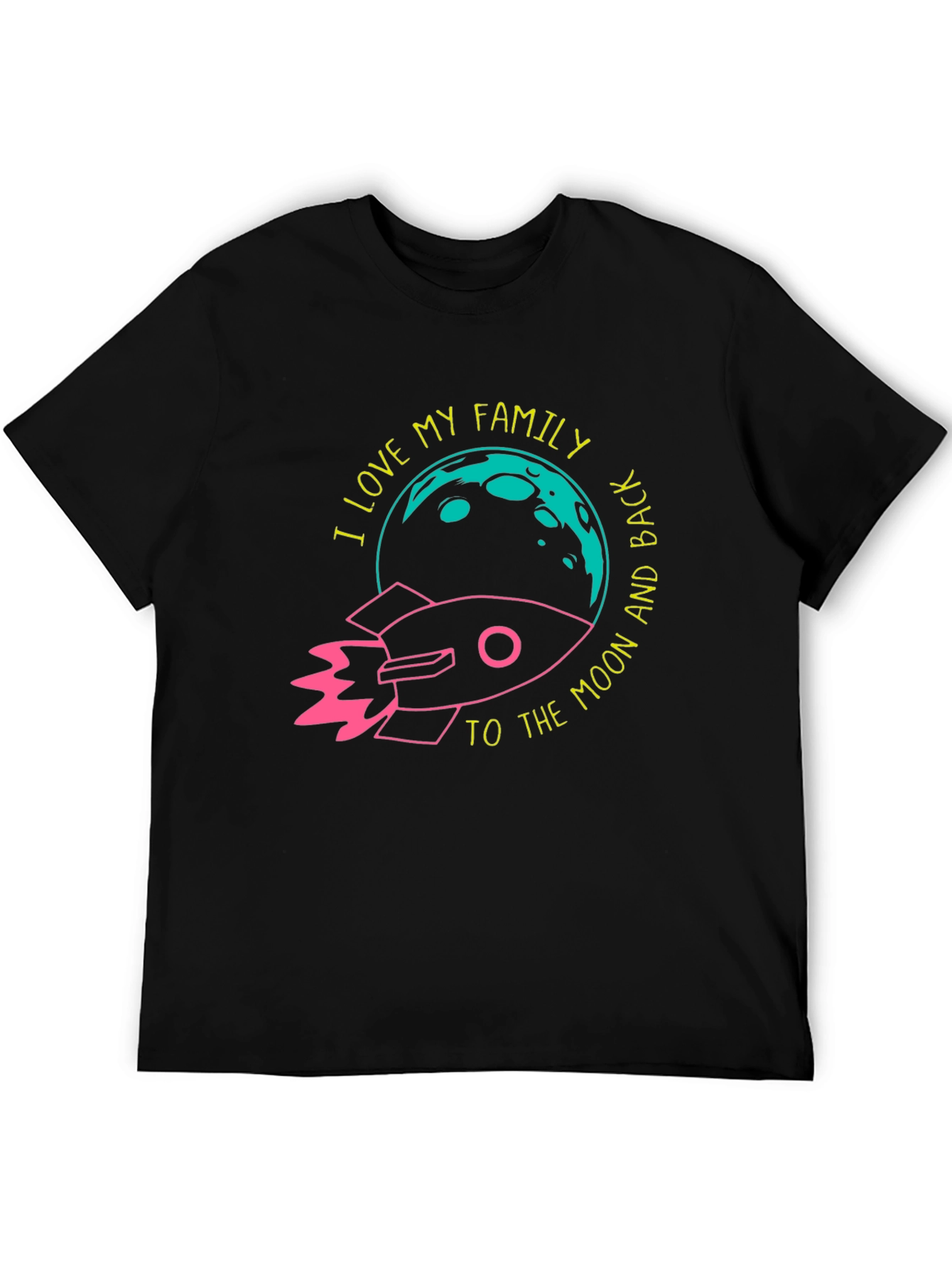 I Love My Family Rocket Graphic Tee