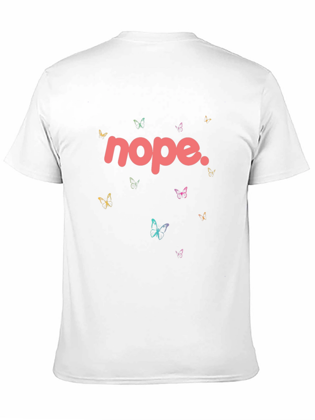 Nope Butterfly Graphic Tee - Stylish Casual Wear