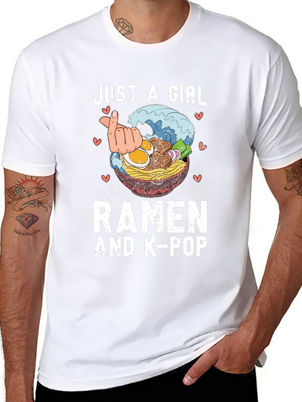 Just A Girl Who Loves Ramen & K-Pop T-Shirt