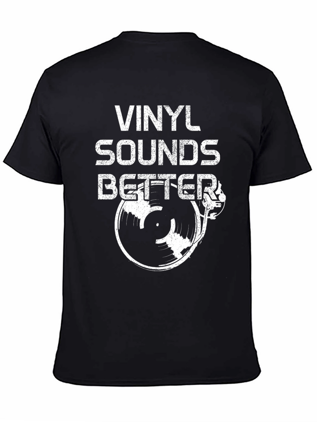 Vinyl Sounds Better Black Graphic Tee