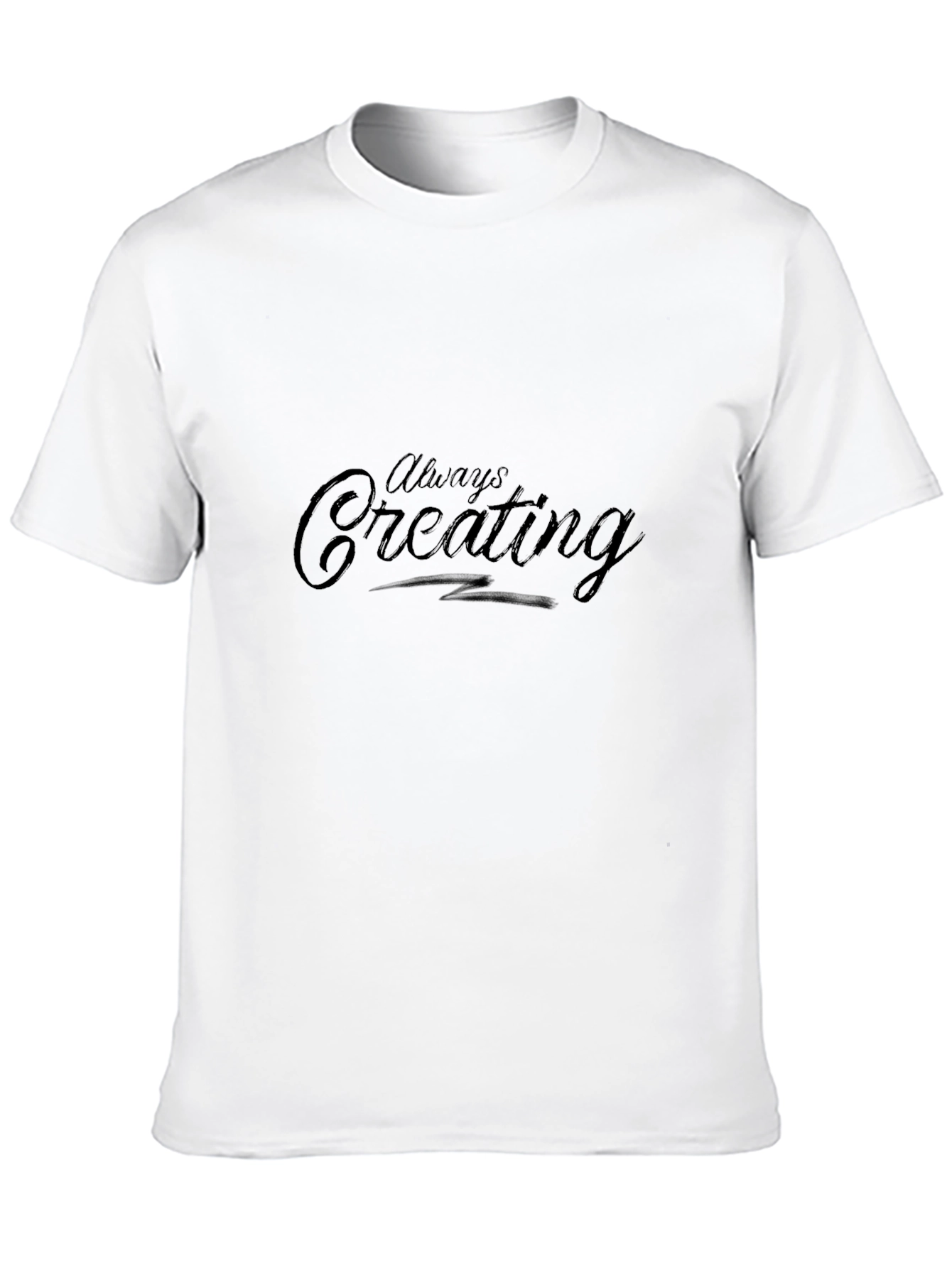Always Creating Black Graphic Tee Shirt