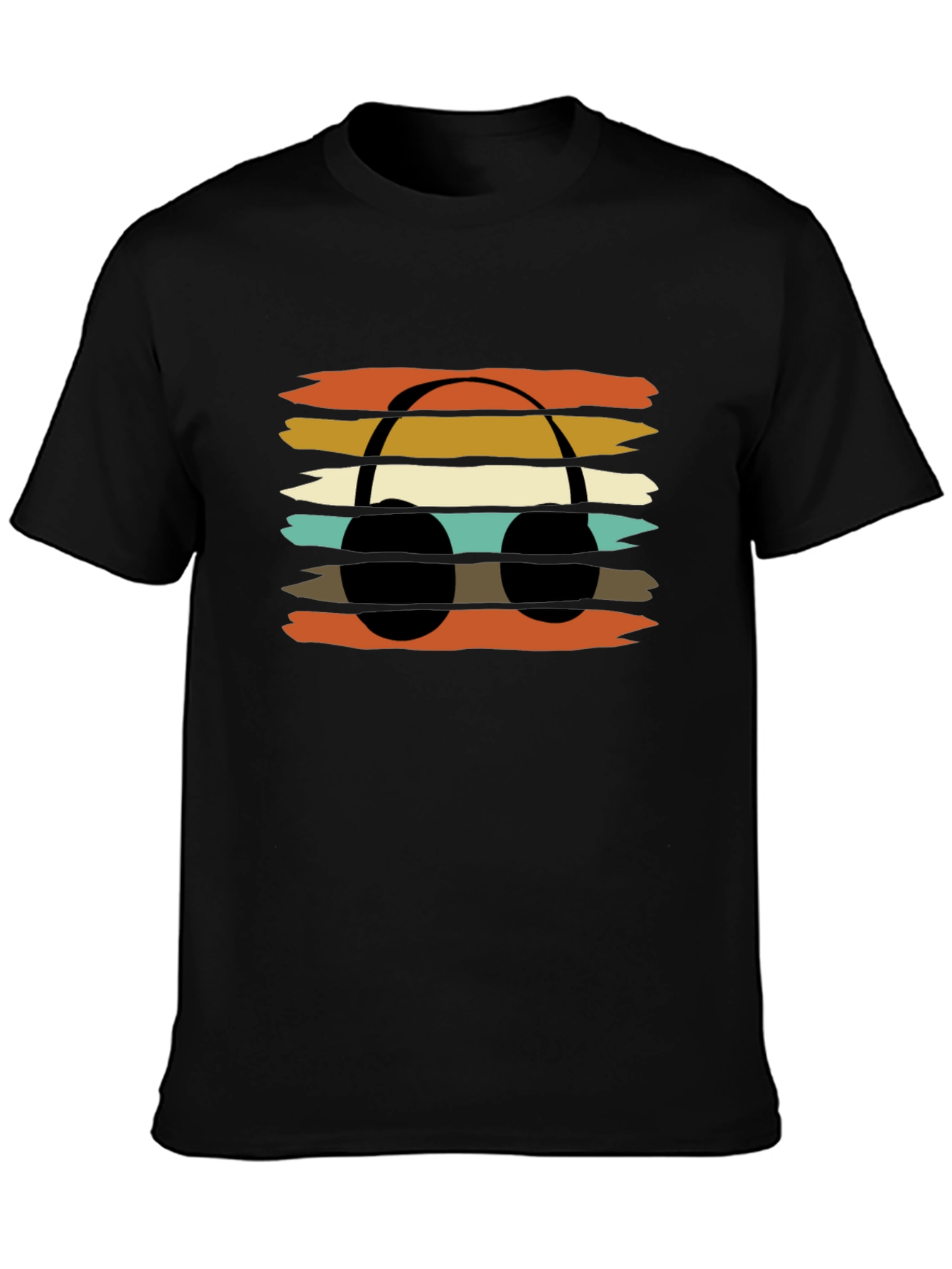 Retro Headphones Graphic Tee - Vintage Style Music Lover T-Shirt