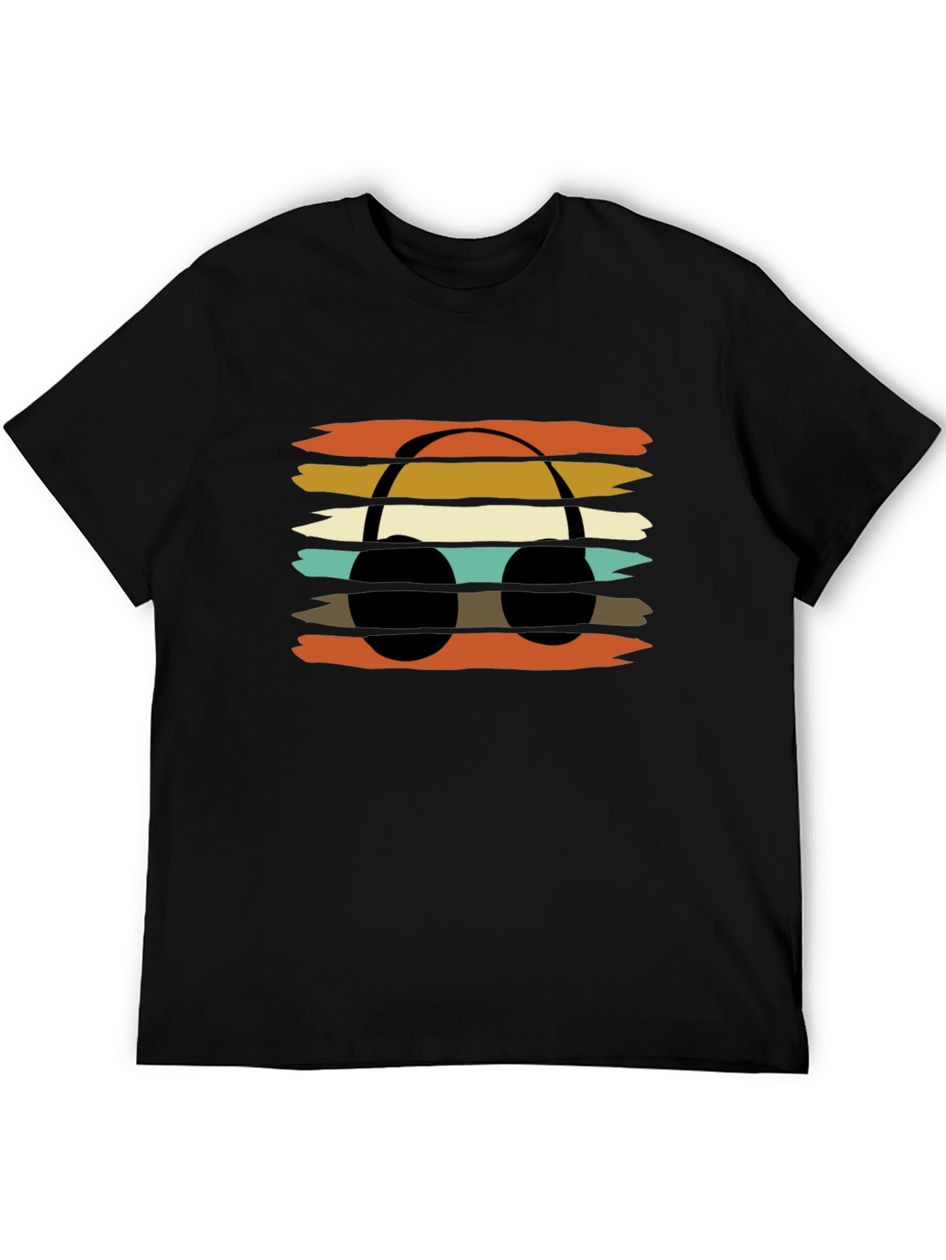 Retro Headphones Graphic Tee - Vintage Style Music Lover T-Shirt