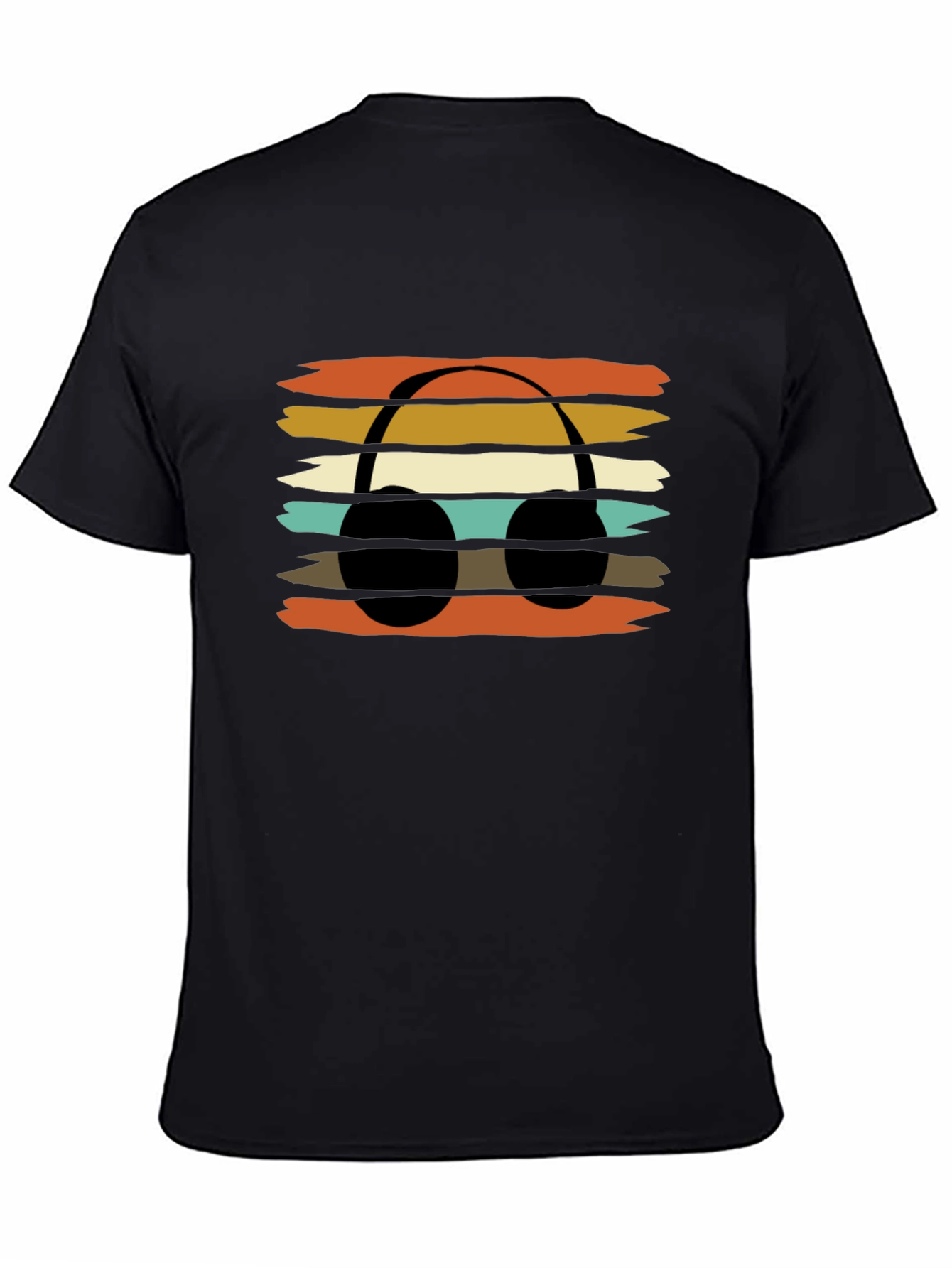 Retro Headphones Graphic Tee - Vintage Style Music Lover T-Shirt