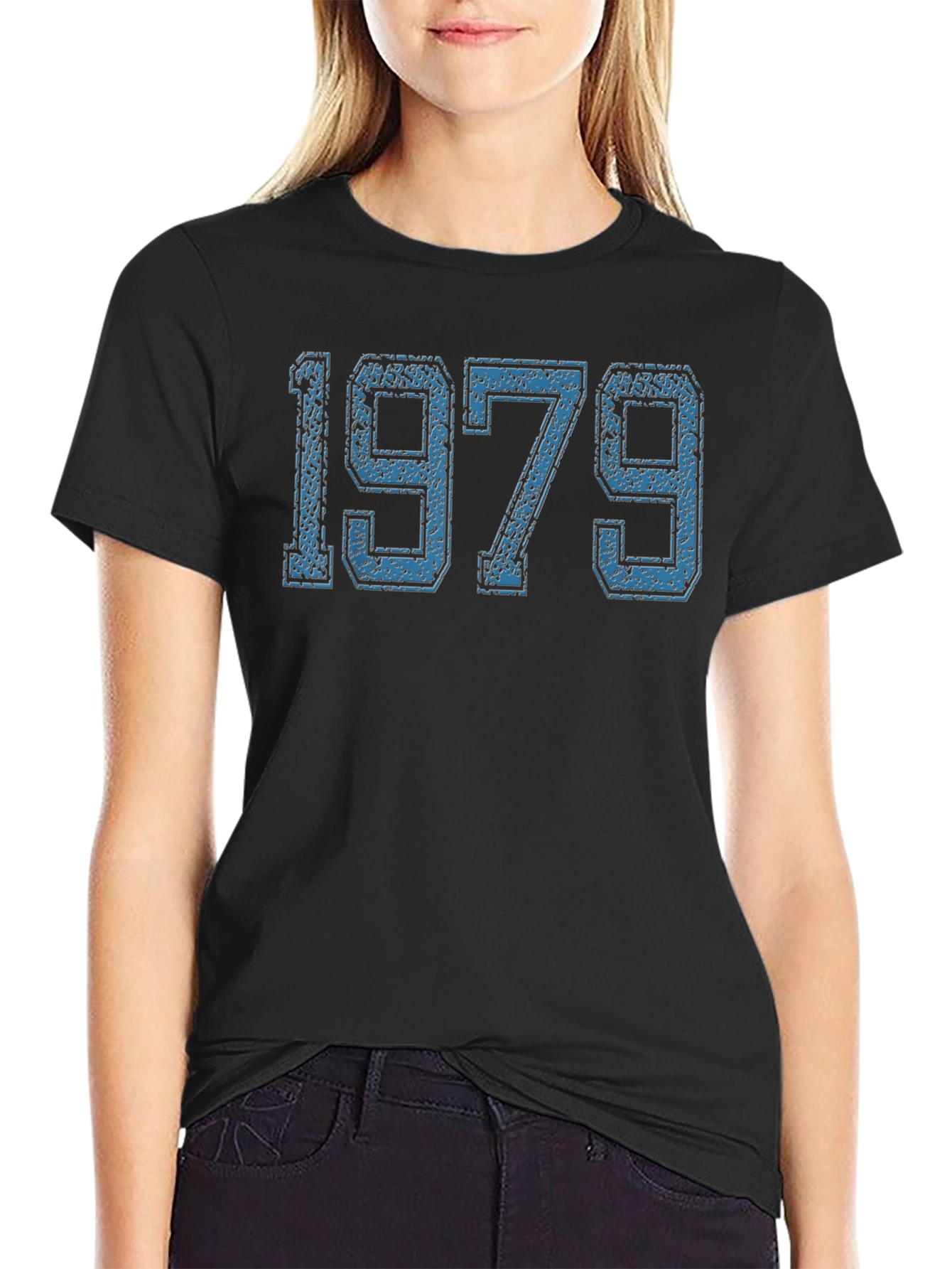 Vintage 1979 Graphic Tee - Classic Black Shirt