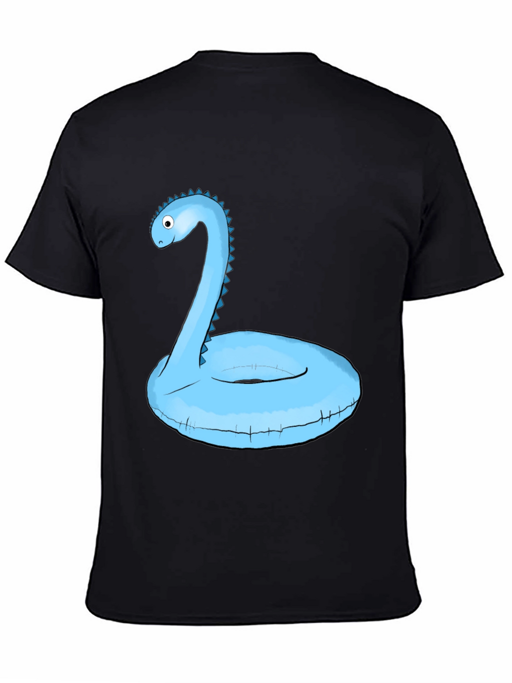 Dino Pool Float T-Shirt - Black Graphic Tee