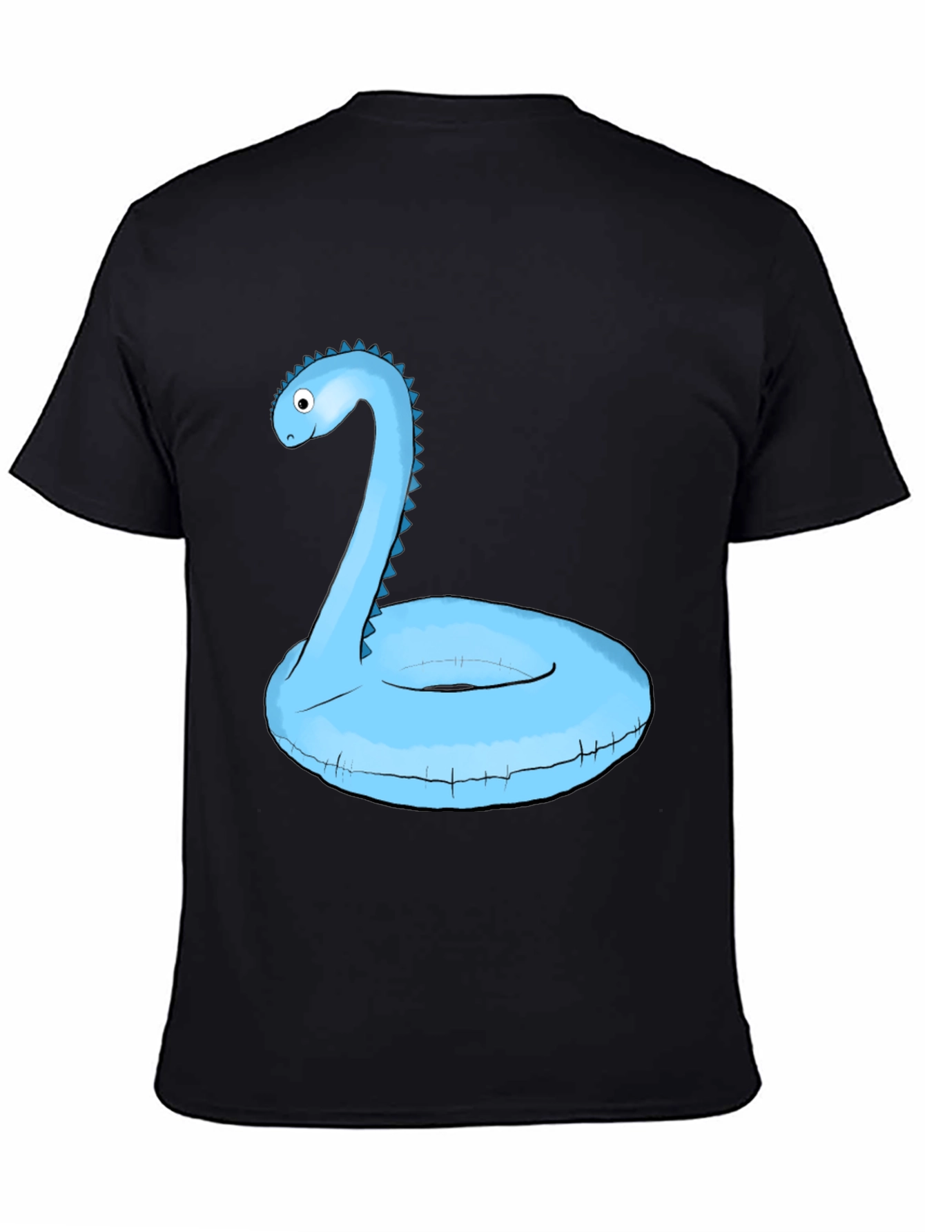 Dino Pool Float T-Shirt - Black Graphic Tee