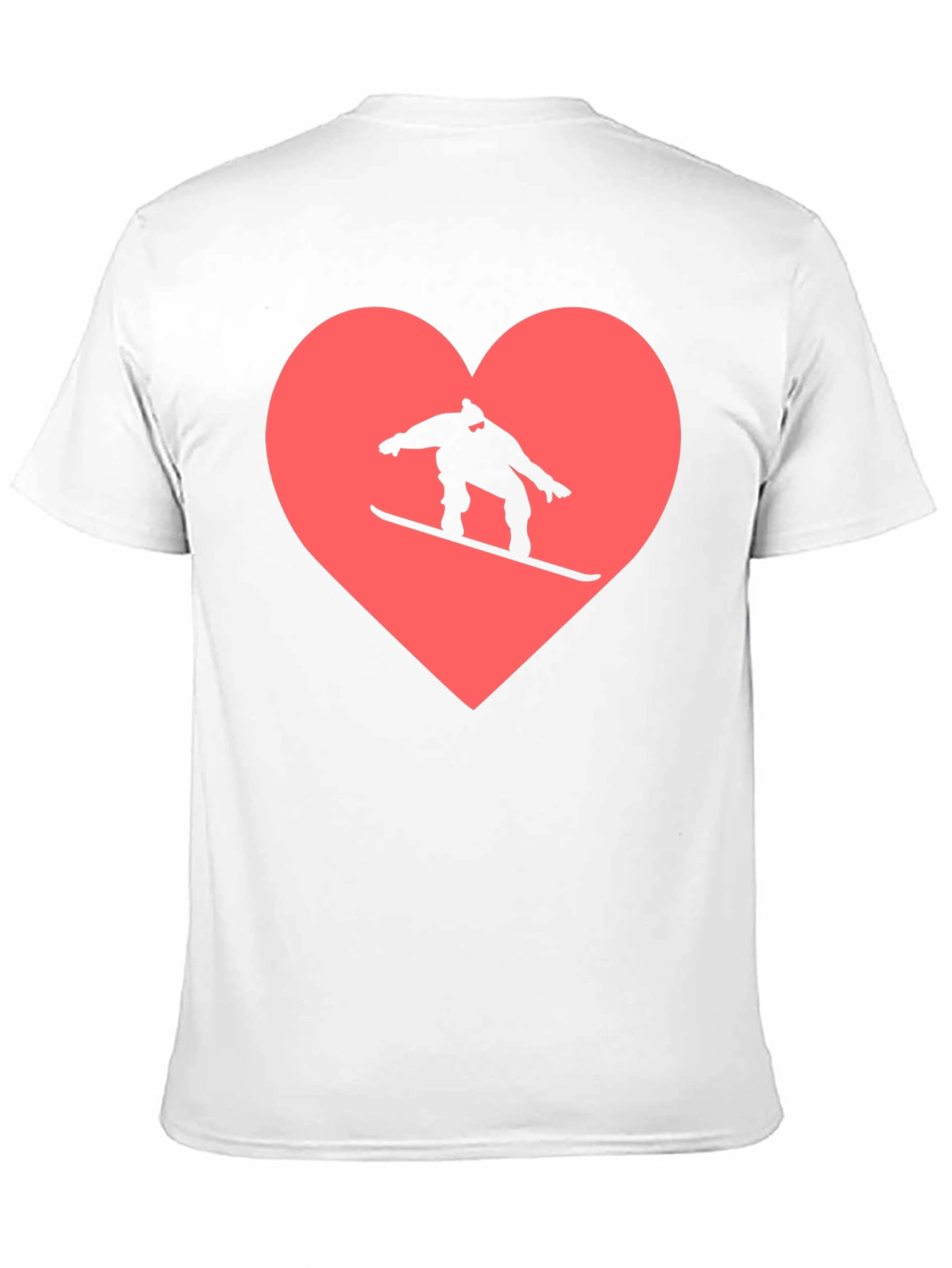 Snowboard Heart Graphic Tee - Black
