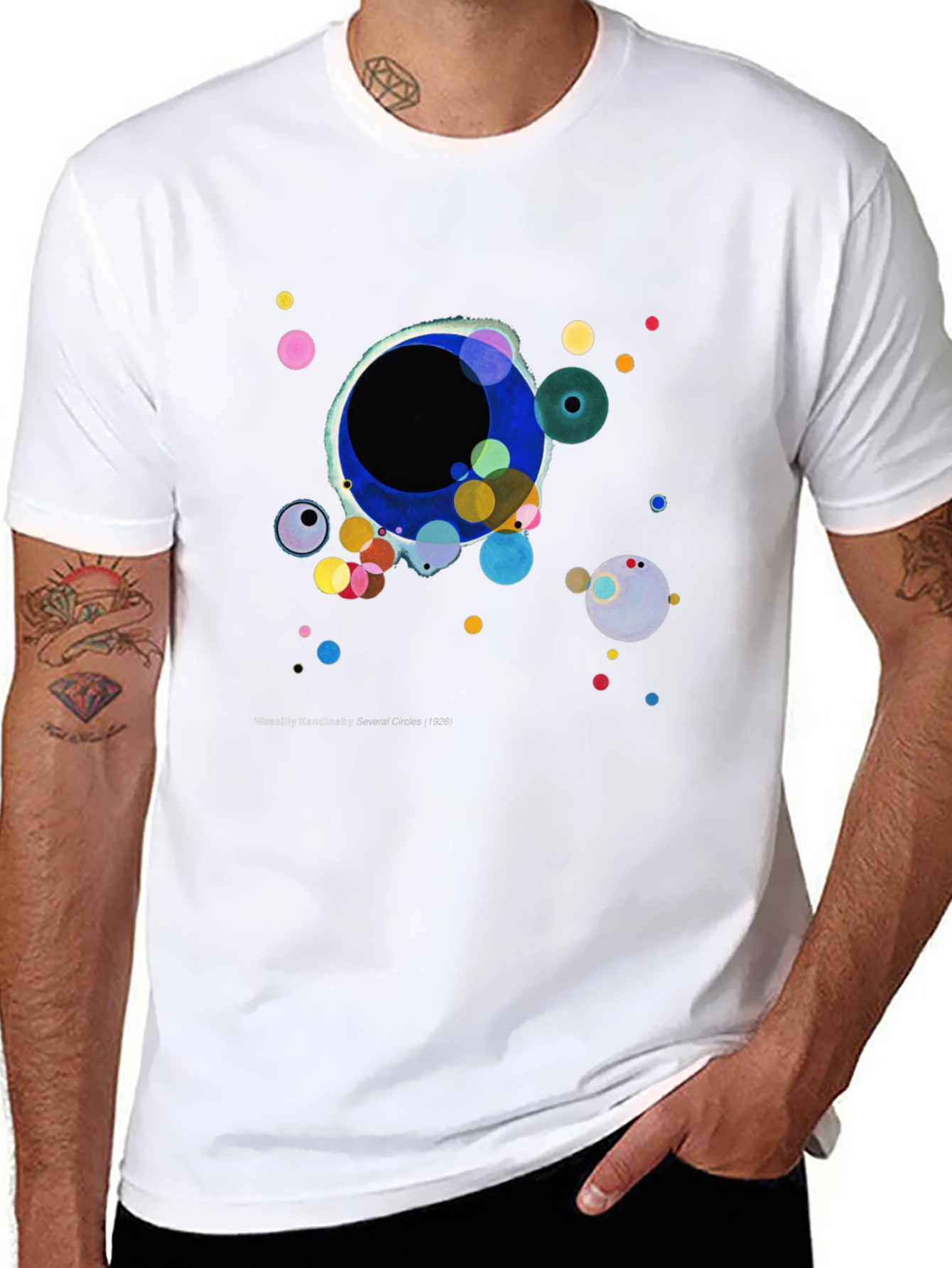 Kandinsky Circles T-Shirt - Artistic Graphic Tee