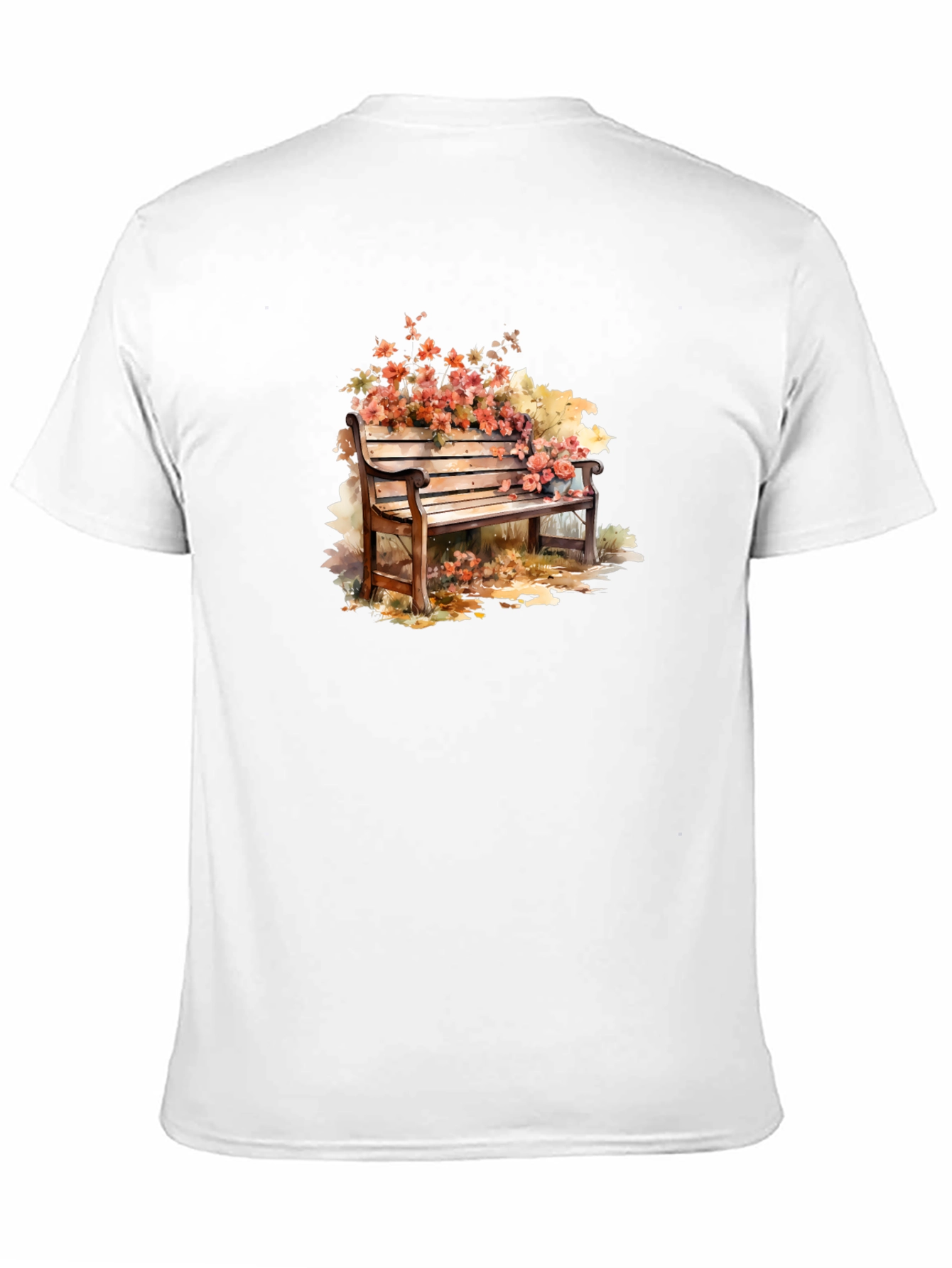 Floral Bench Graphic Tee - Unique Style