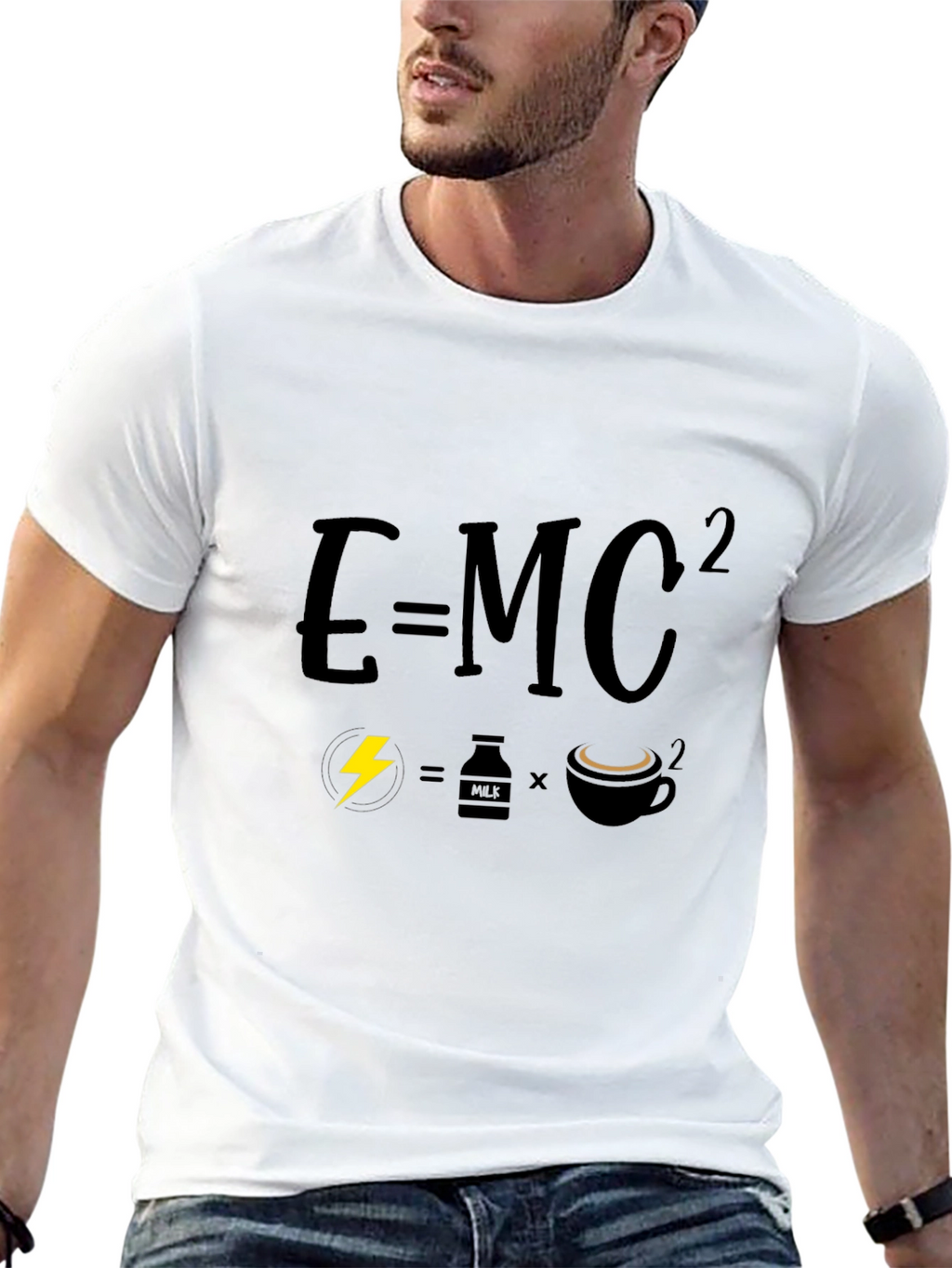 Science Humor Graphic Tee - Energy Equals Coffee