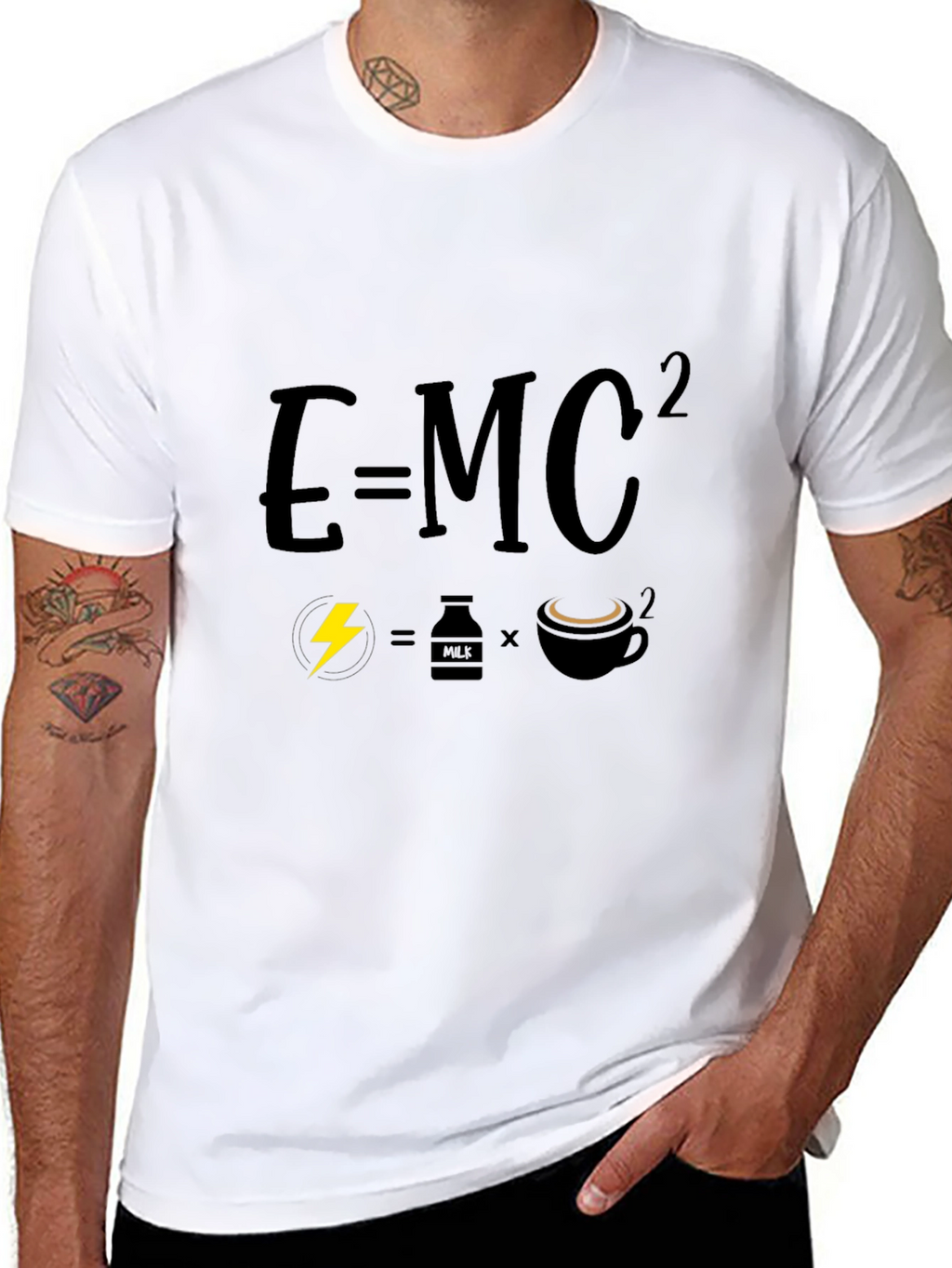 Science Humor Graphic Tee - Energy Equals Coffee