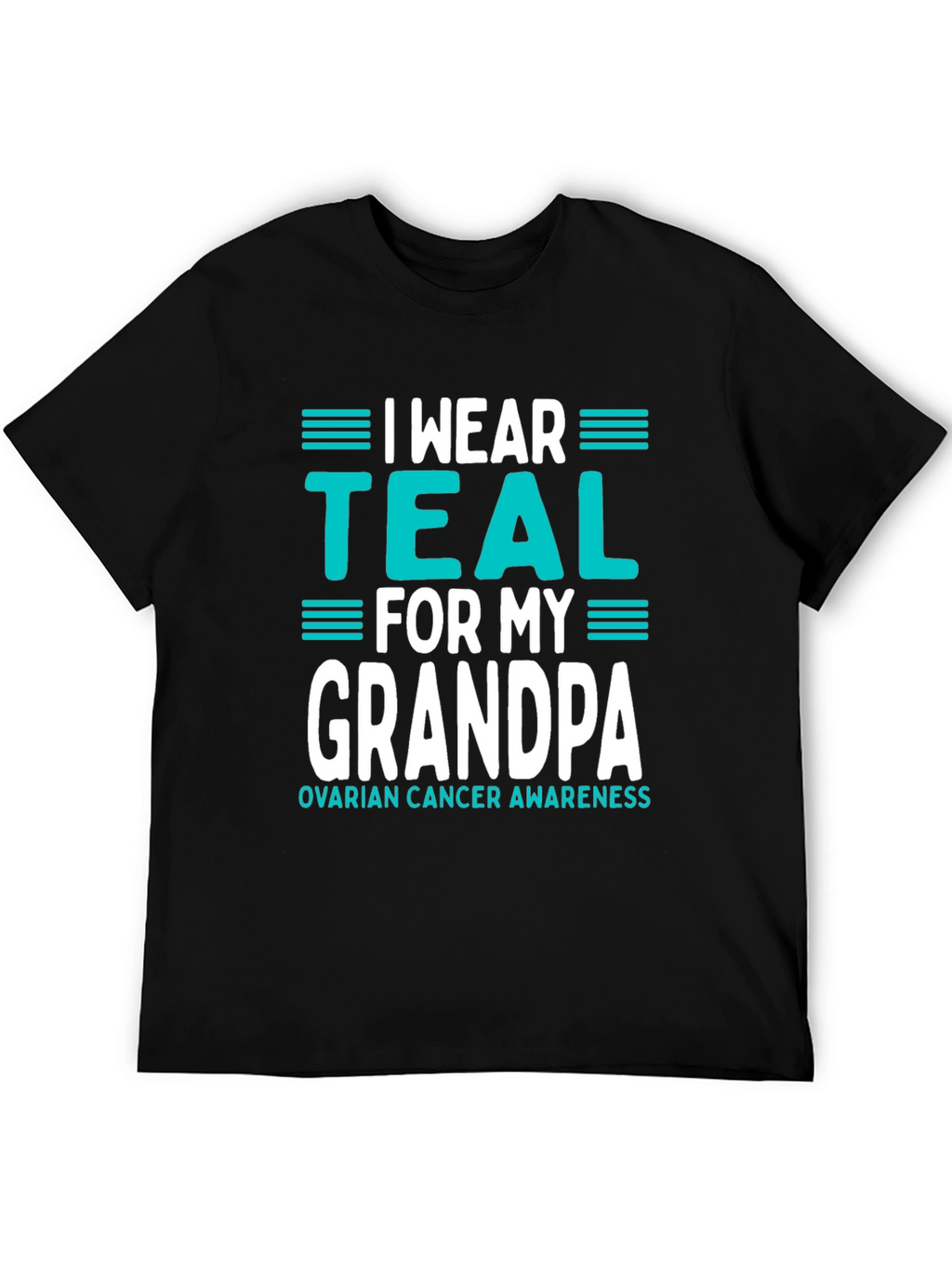 Teal Ribbon Grandpa Awareness T-Shirt
