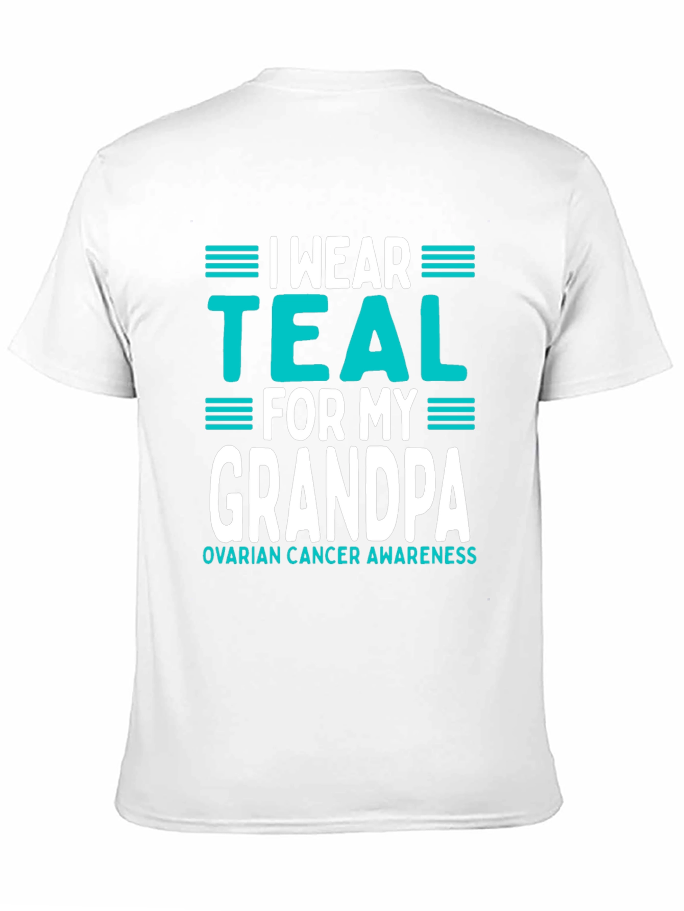 Teal Ribbon Grandpa Awareness T-Shirt