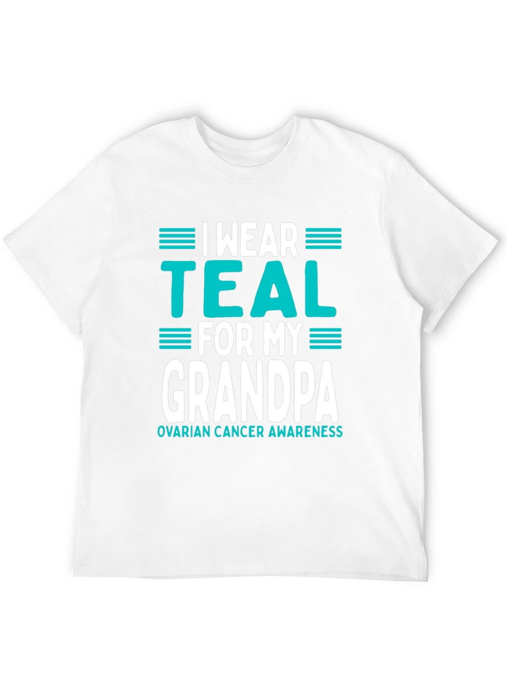 Teal Ribbon Grandpa Awareness T-Shirt