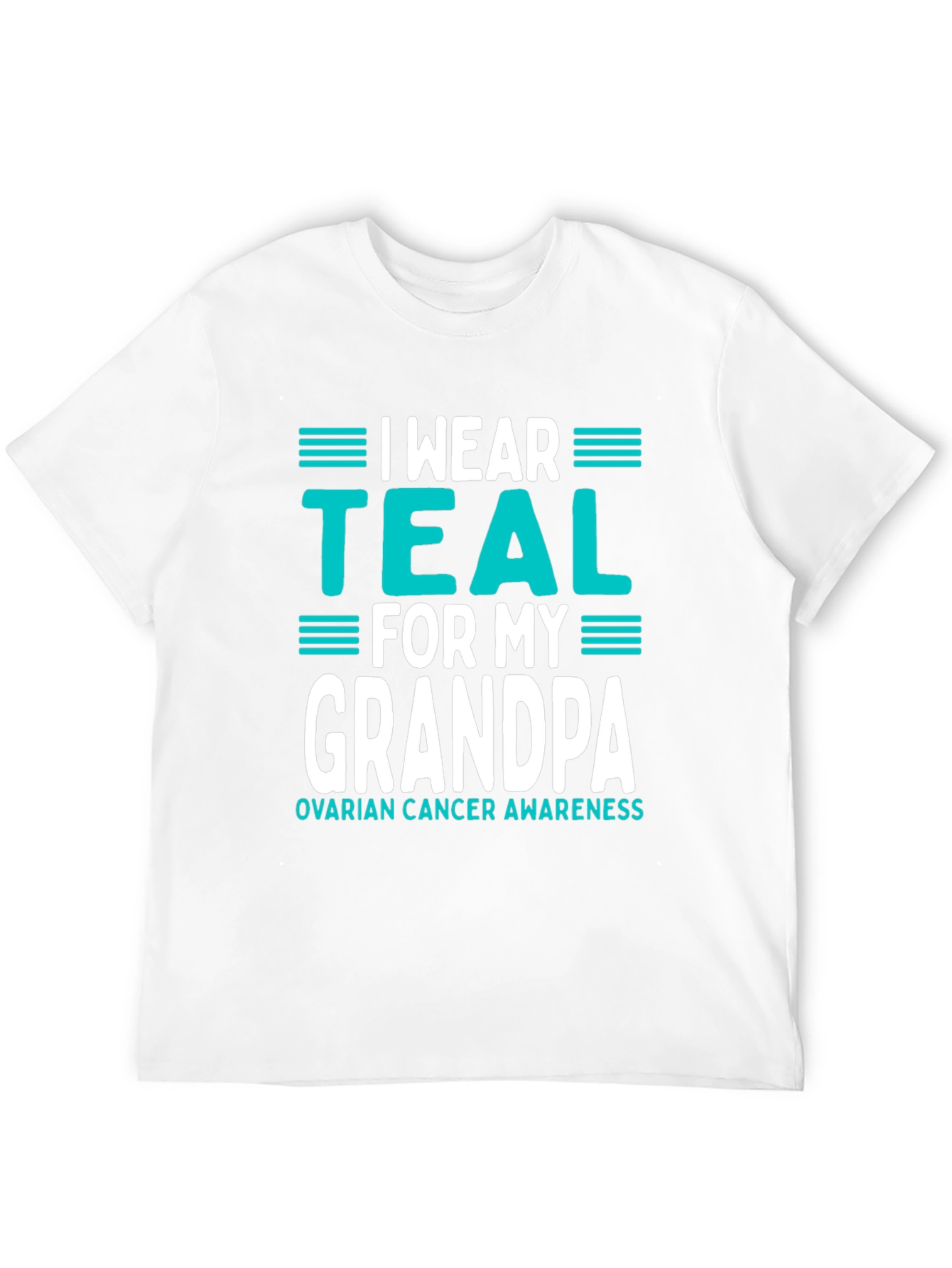 Teal Ribbon Grandpa Awareness T-Shirt