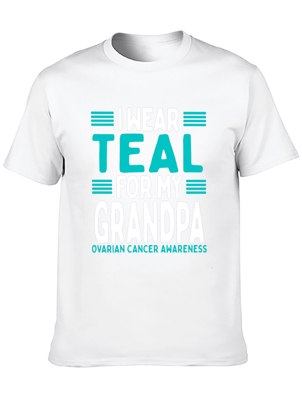 Teal Ribbon Grandpa Awareness T-Shirt