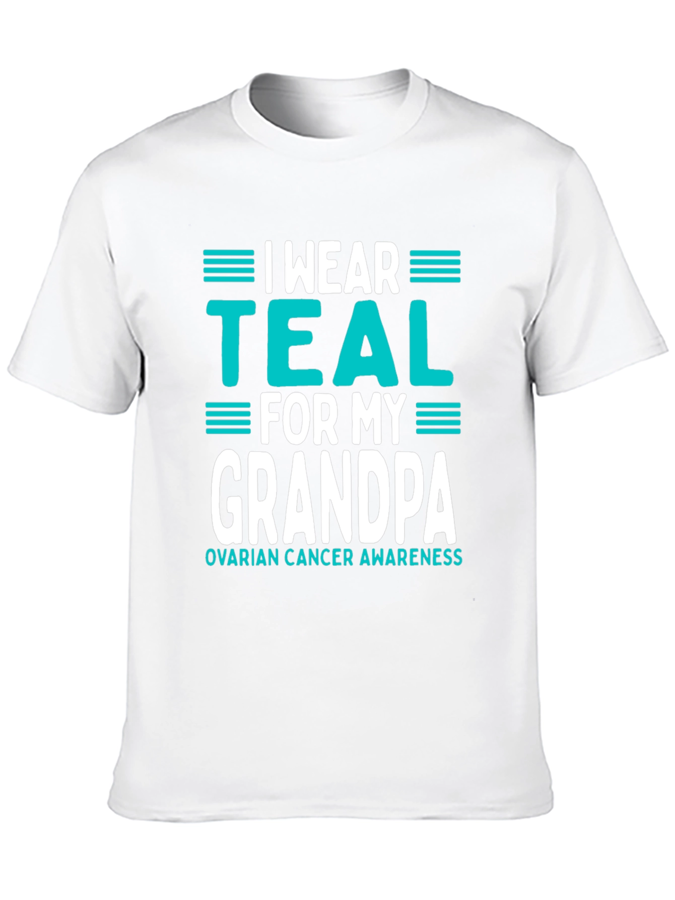 Teal Ribbon Grandpa Awareness T-Shirt