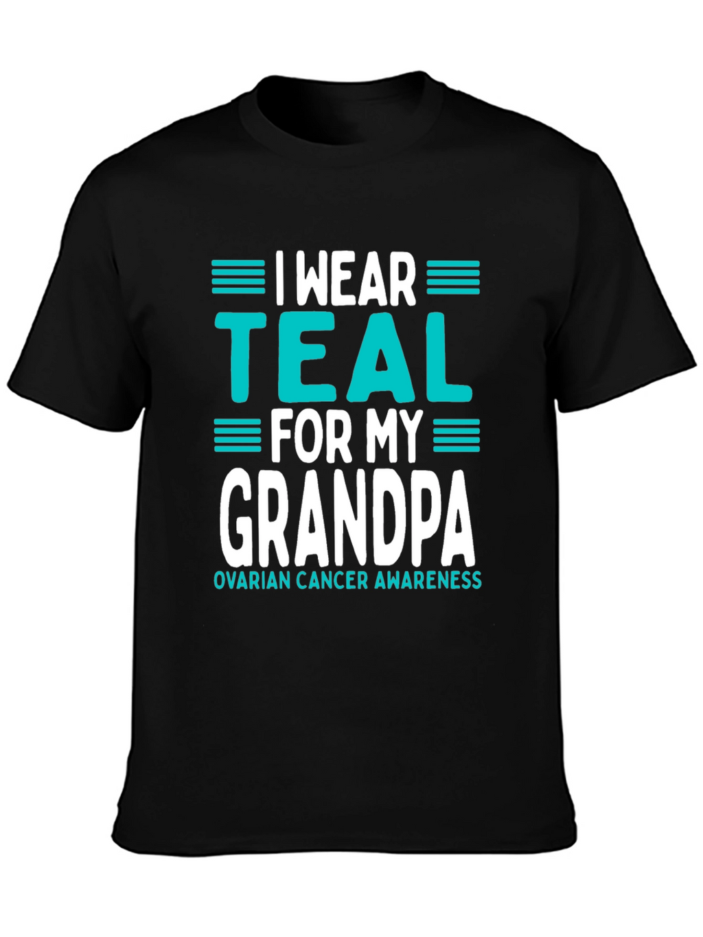 Teal Ribbon Grandpa Awareness T-Shirt
