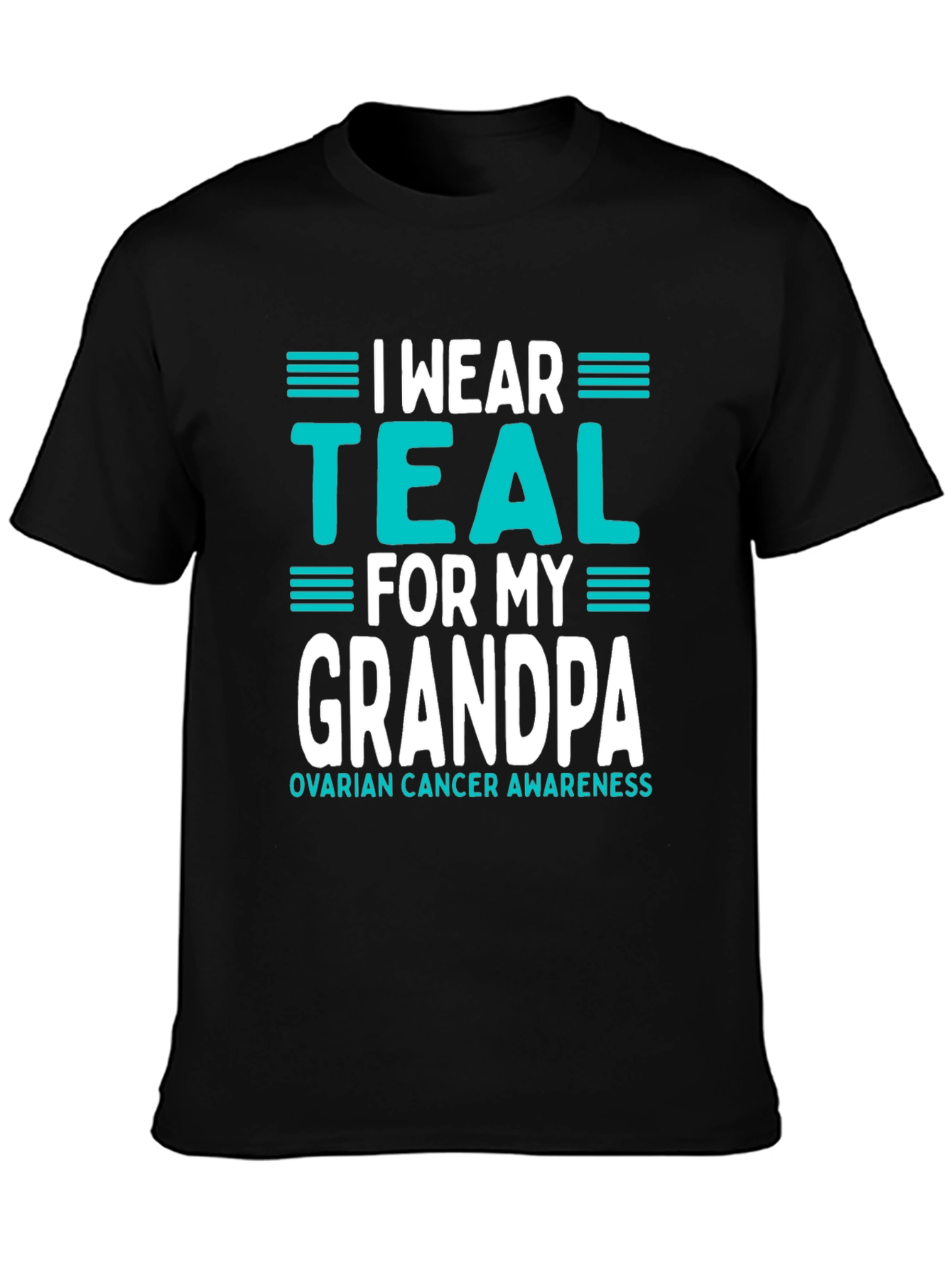 Teal Ribbon Grandpa Awareness T-Shirt