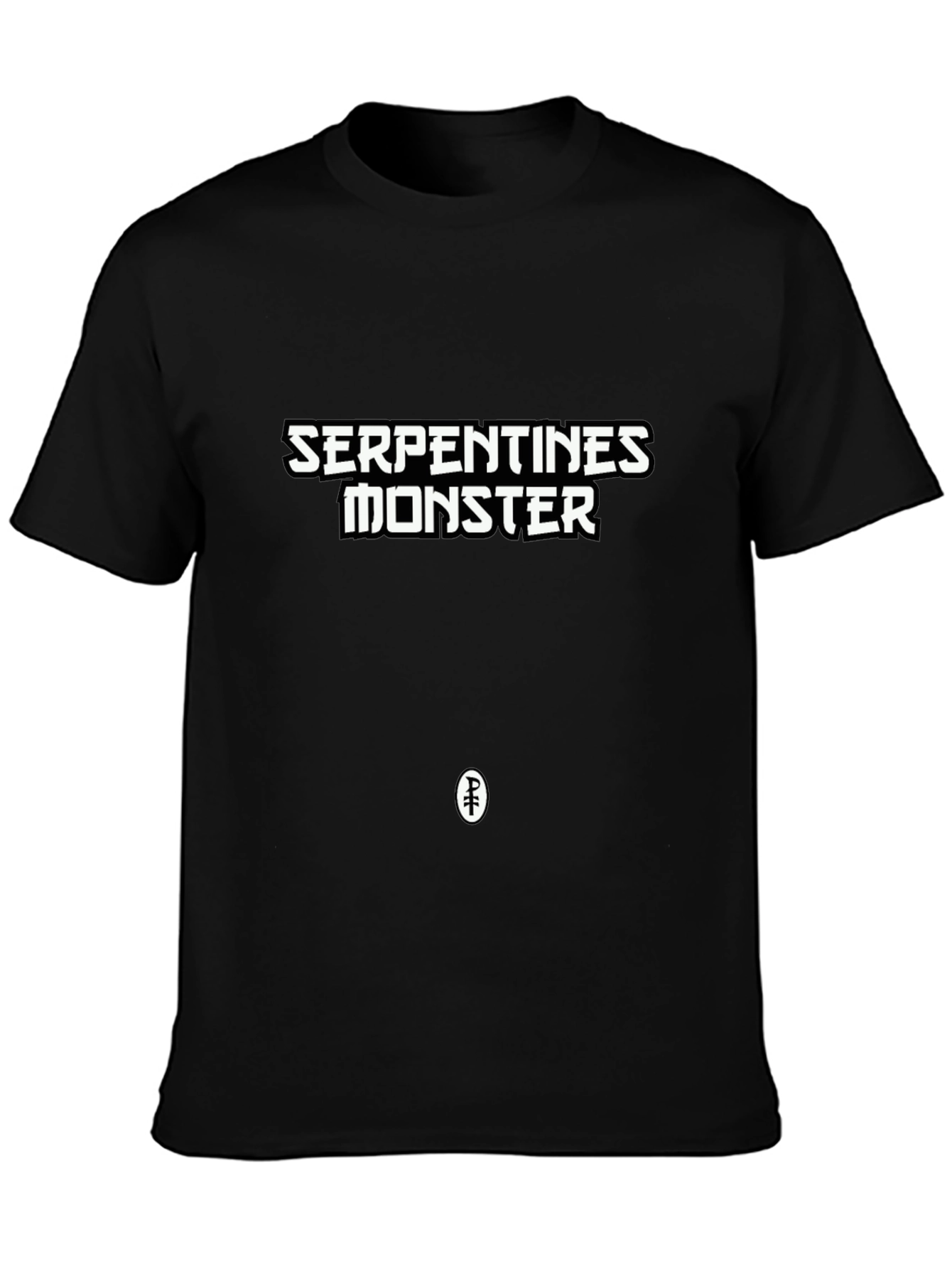 Serpentine Monster Black Graphic T-Shirt