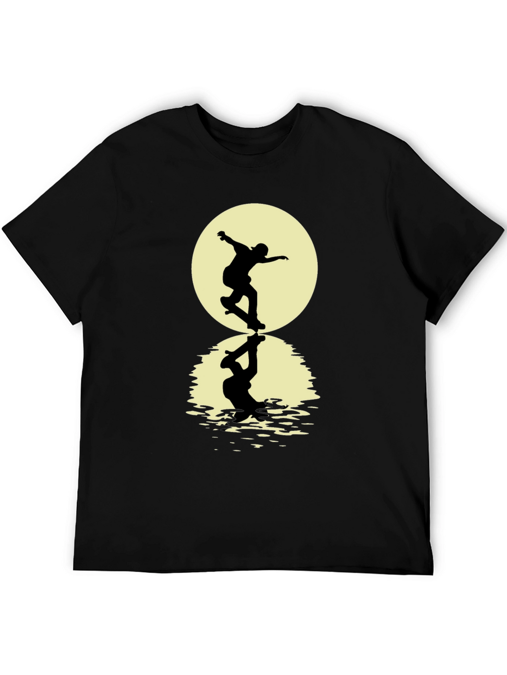 Skateboarding Silhouette T-Shirt - Black Graphic Tee