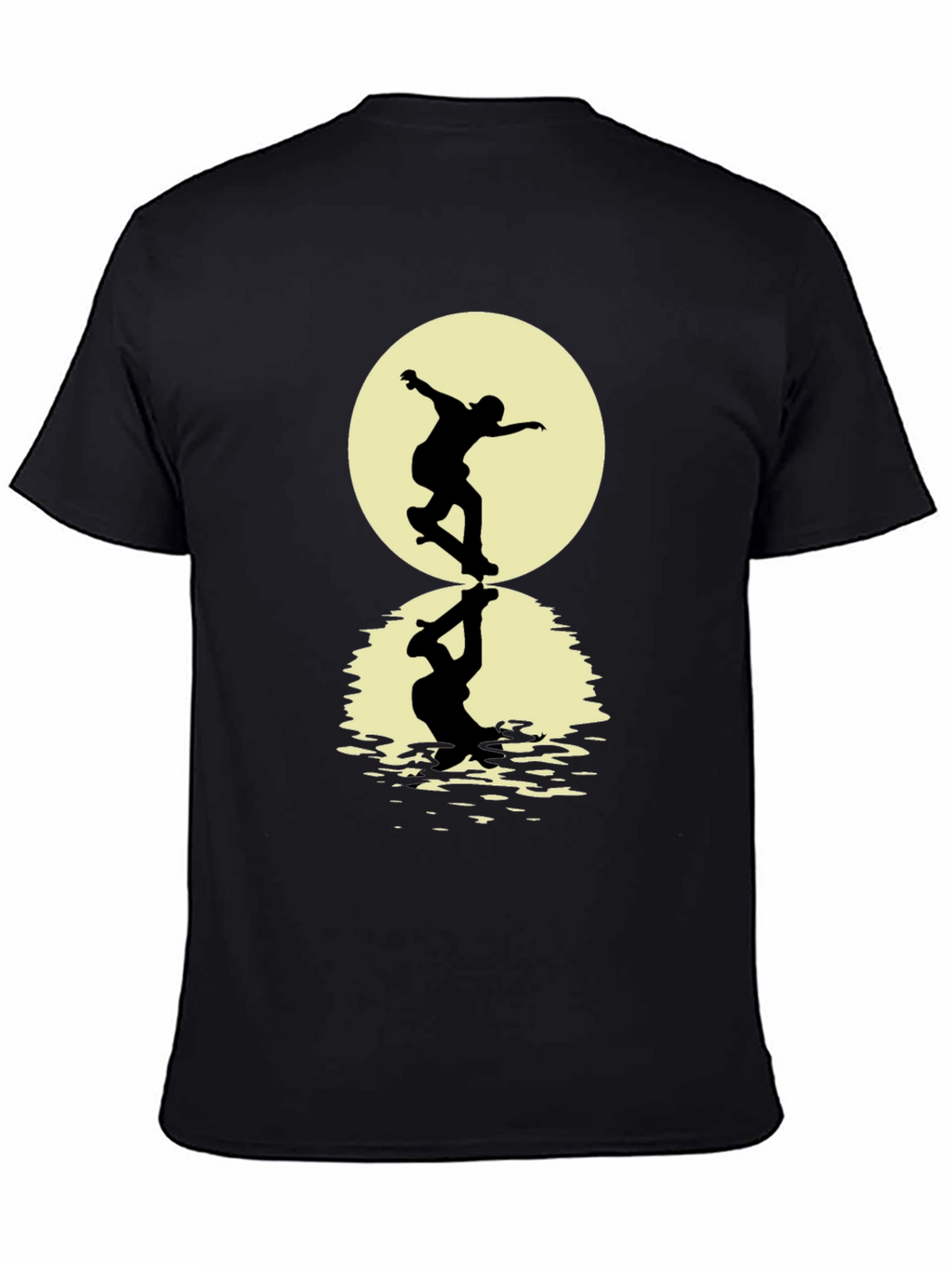 Skateboarding Silhouette T-Shirt - Black Graphic Tee