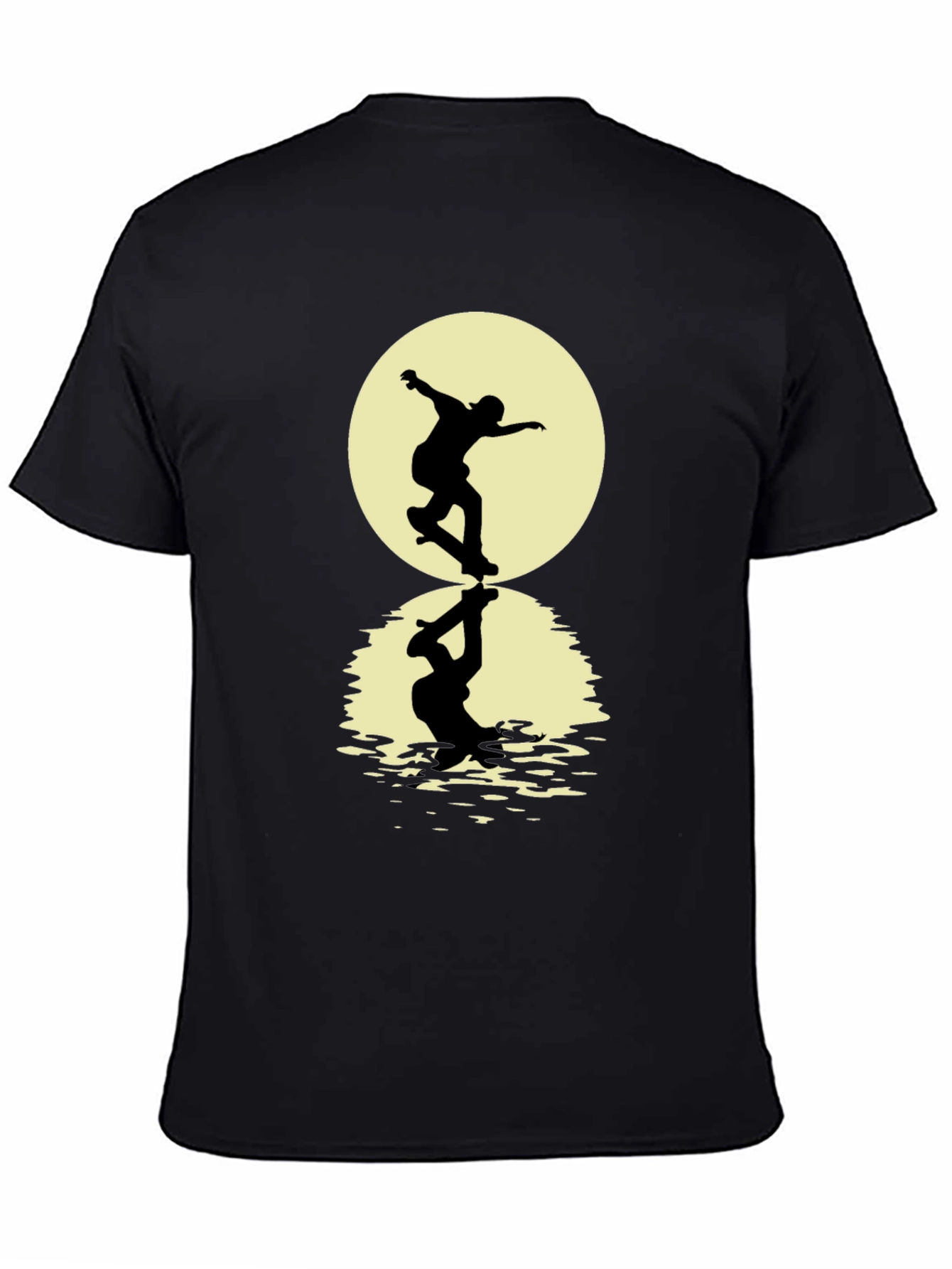 Skateboarding Silhouette T-Shirt - Black Graphic Tee